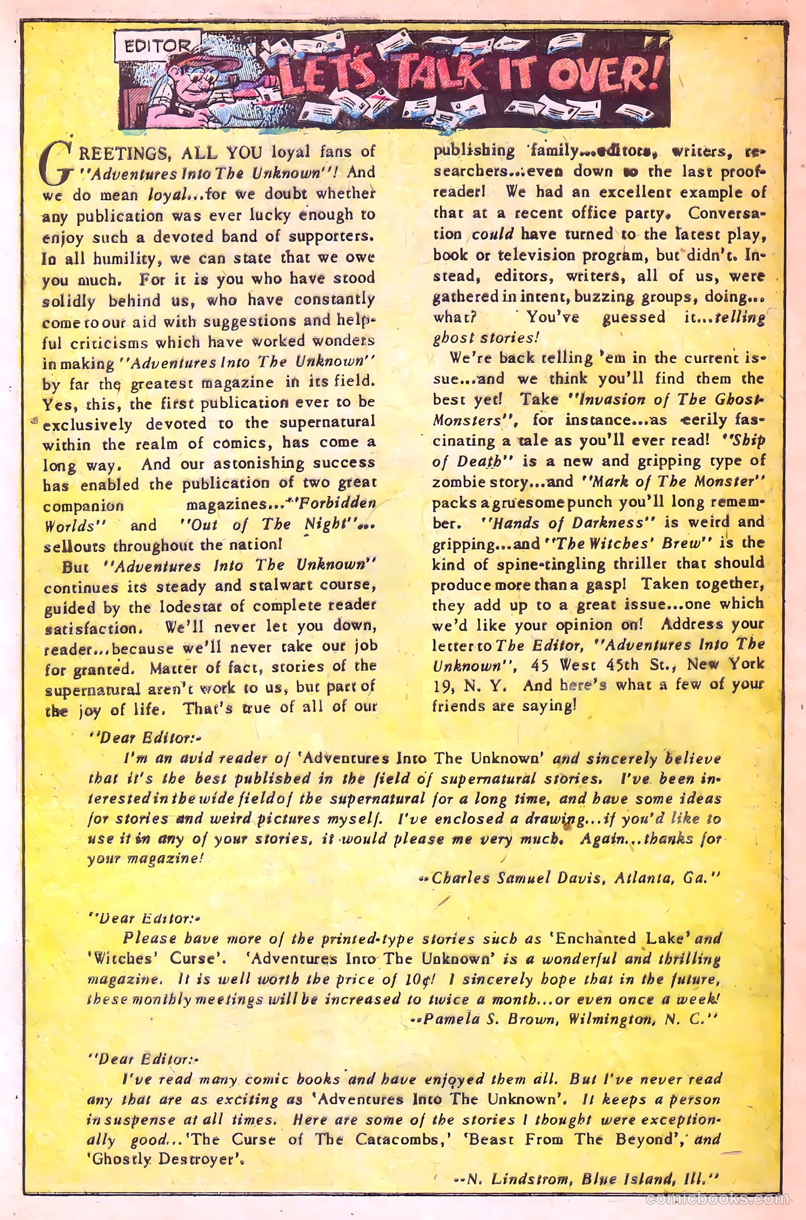 Adventures into the Unknown #29 — page 22 of 52