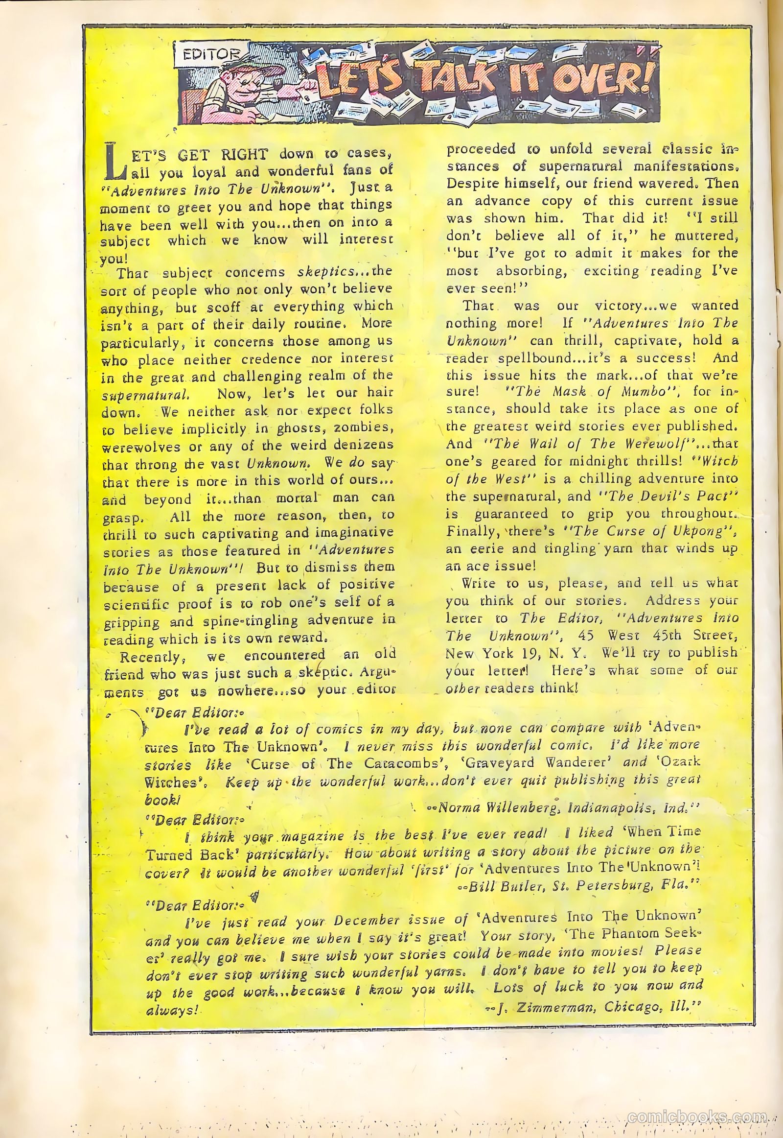 Adventures into the Unknown #31 — page 22 of 52