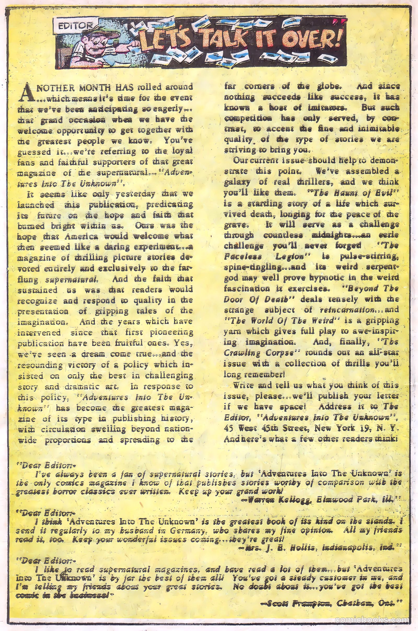 Adventures into the Unknown #32 — page 22 of 52