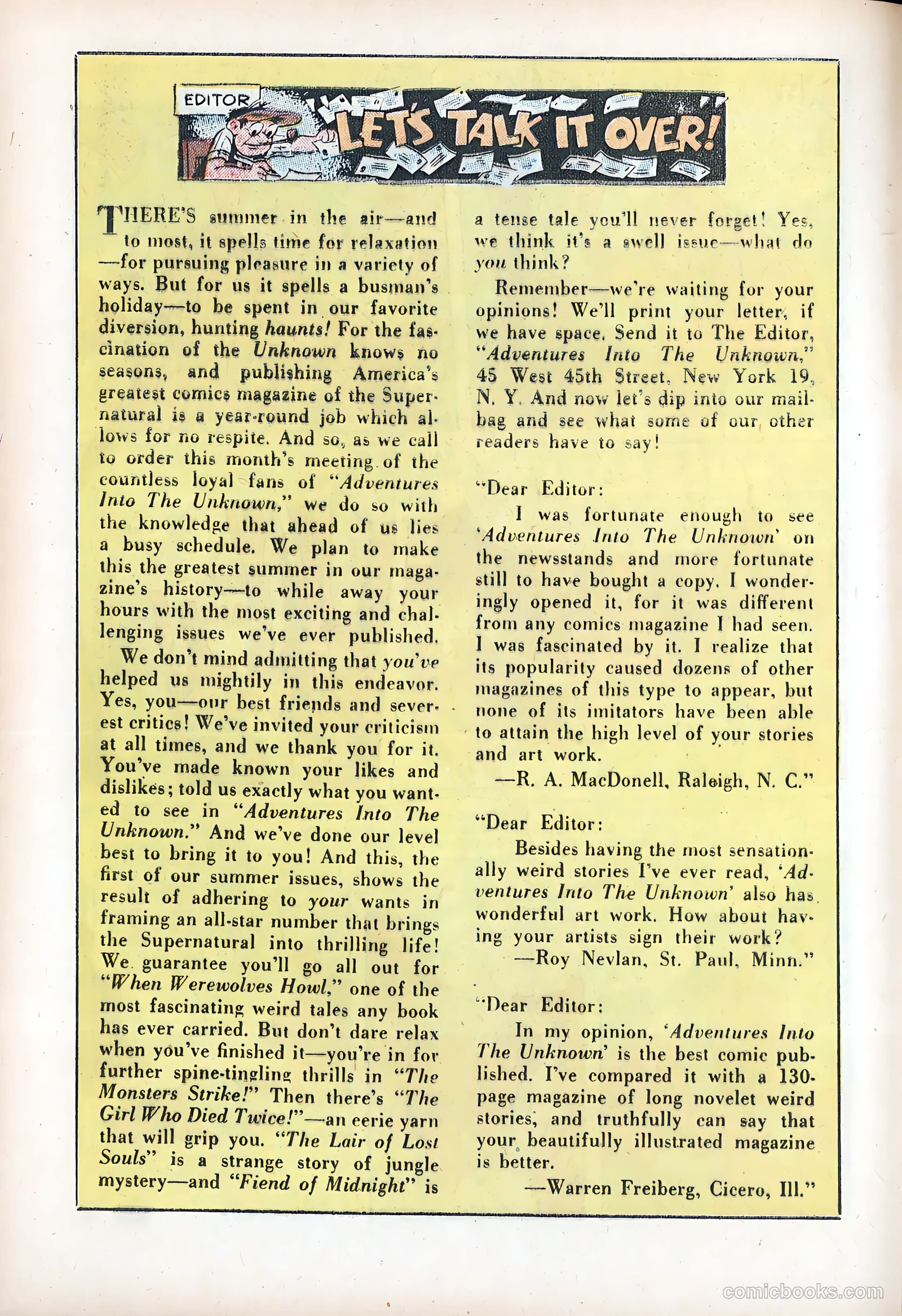 Adventures into the Unknown #33 — page 14 of 54