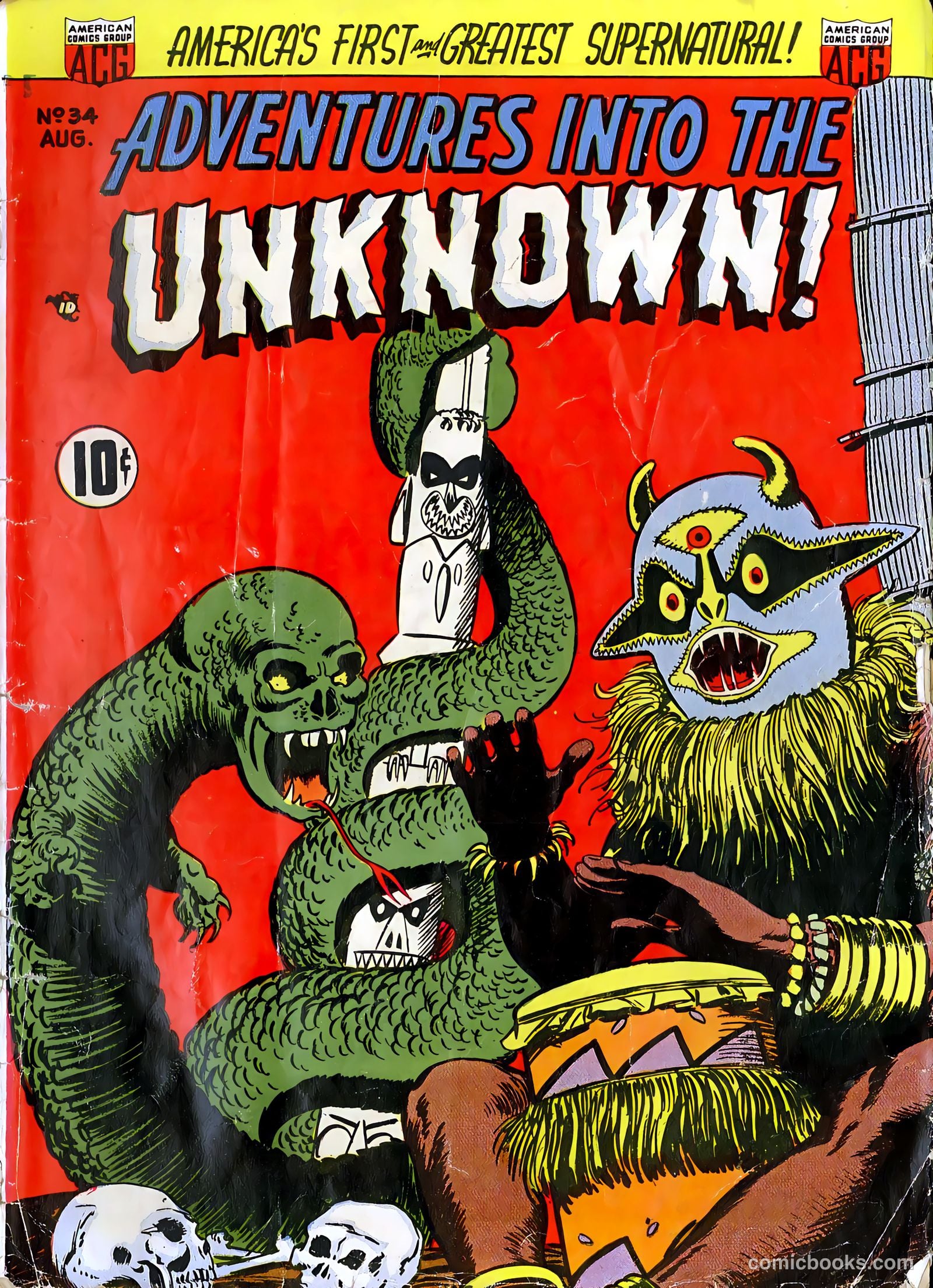 Adventures into the Unknown #34 — page 1 of 36
