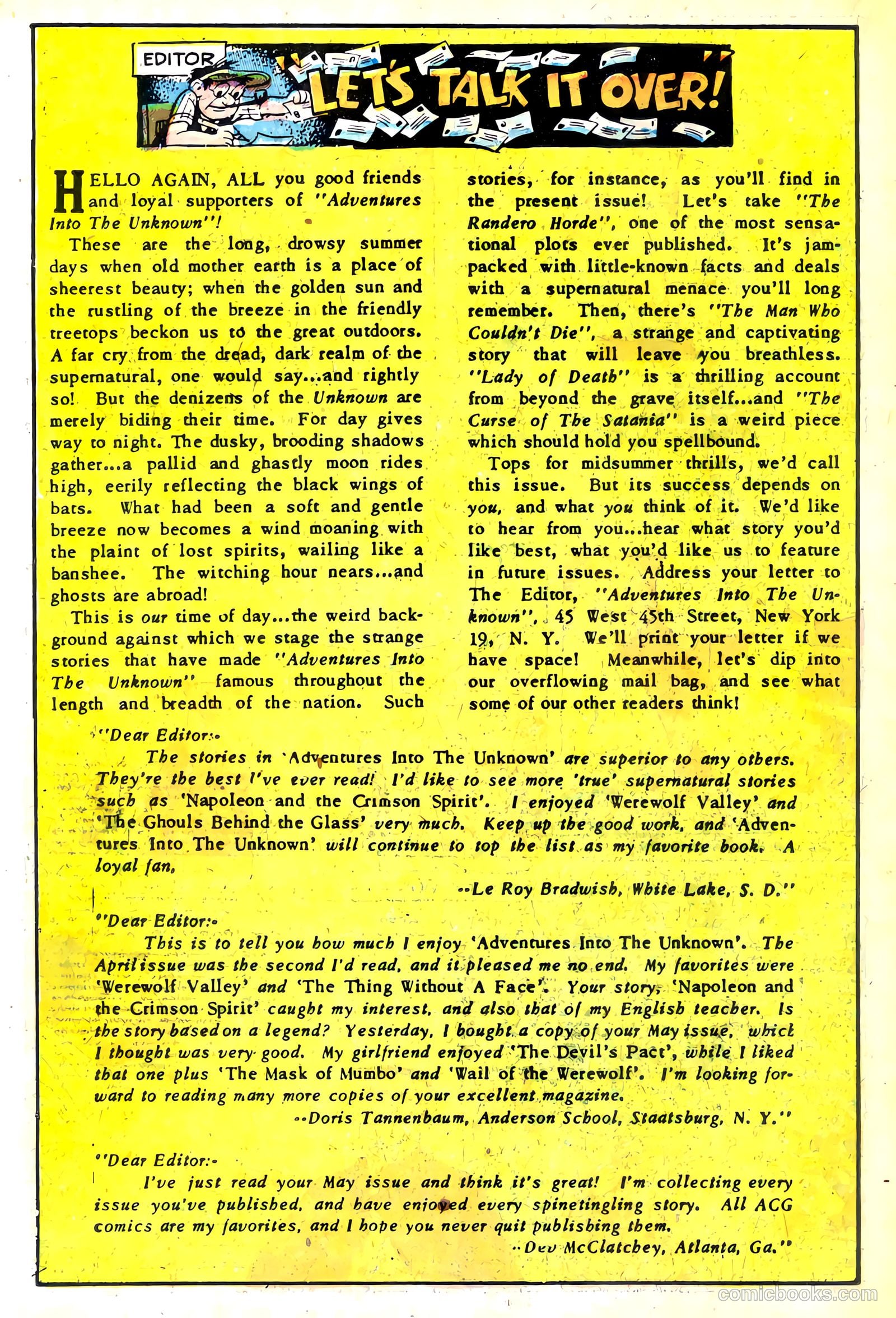 Adventures into the Unknown #35 — page 22 of 36