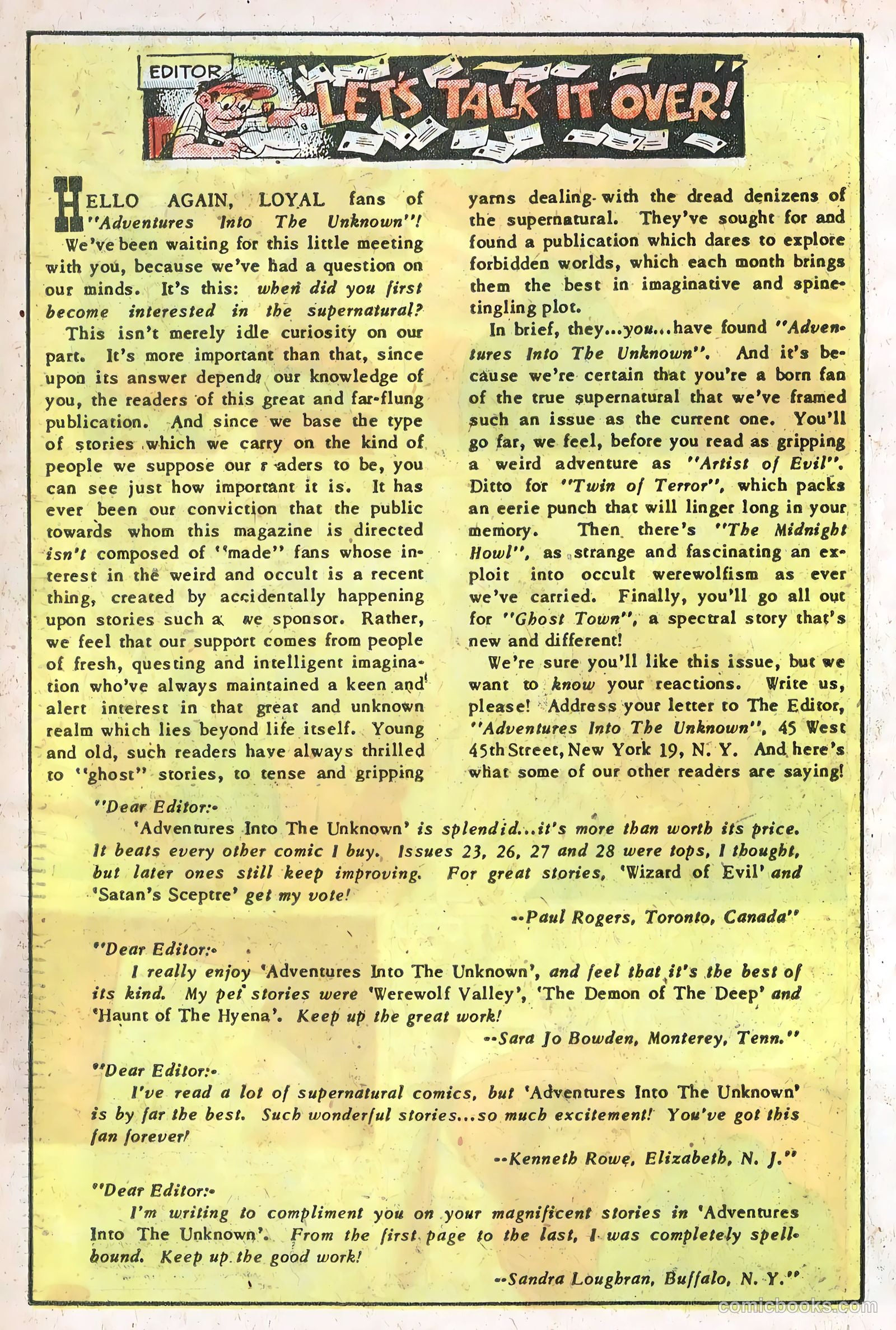 Adventures into the Unknown #36 — page 30 of 36