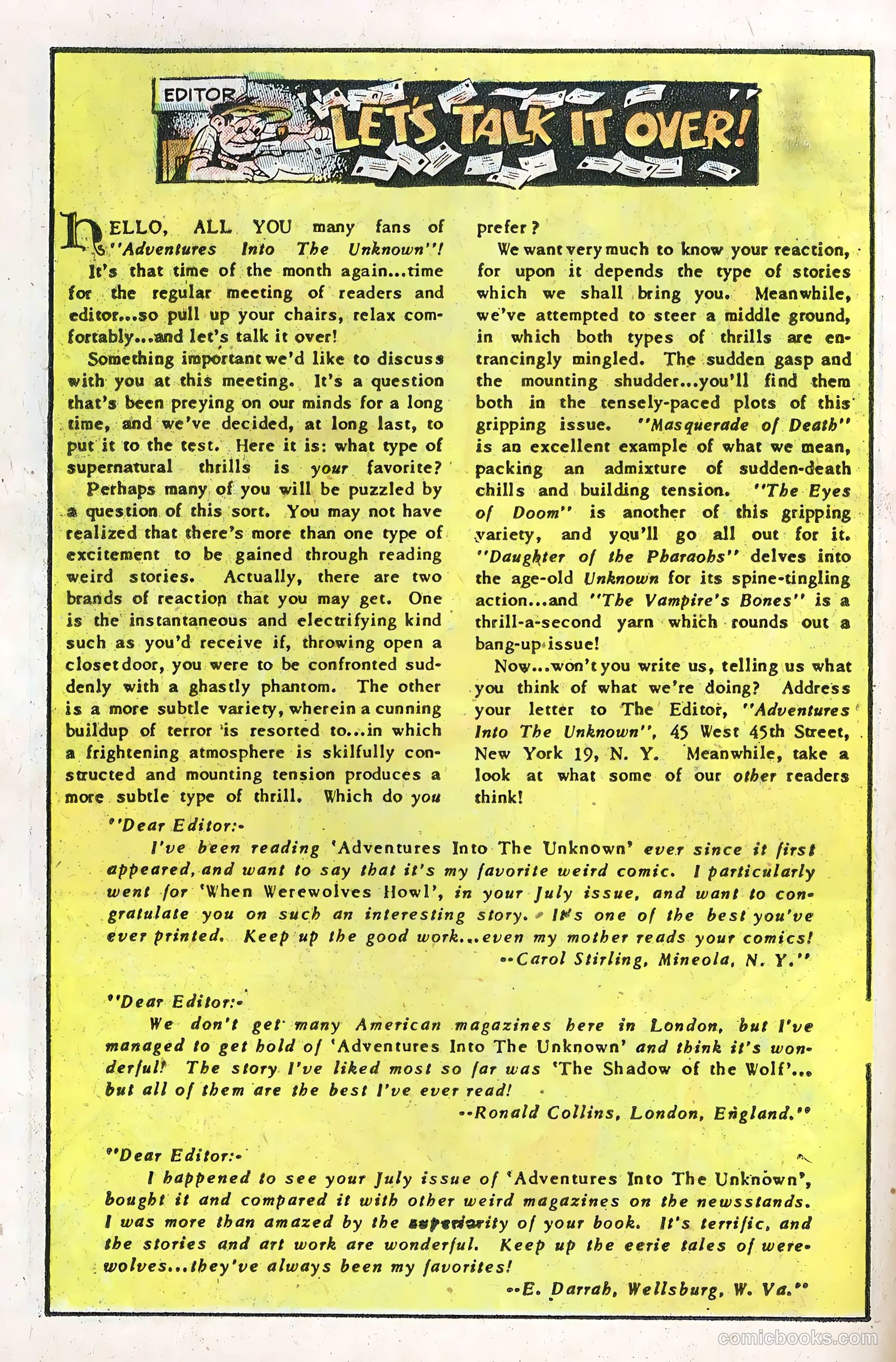 Adventures into the Unknown #37 — page 18 of 36