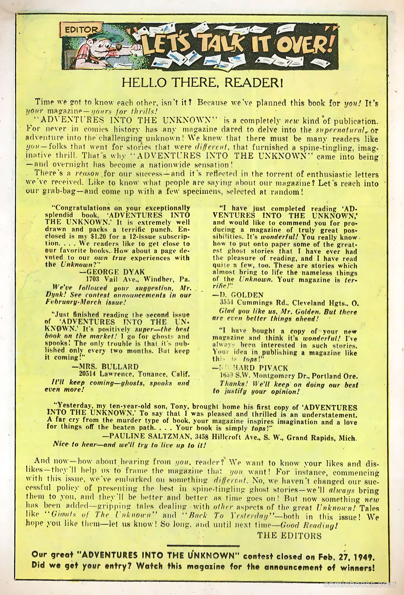 Adventures into the Unknown #4 — page 22 of 52
