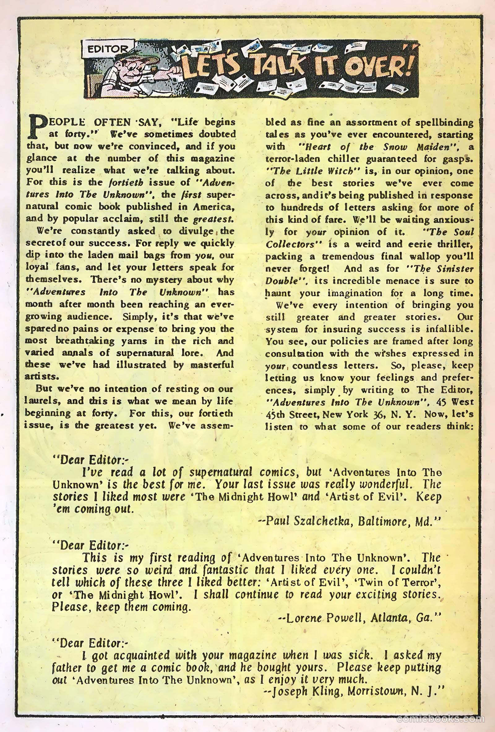 Adventures into the Unknown #40 — page 28 of 36