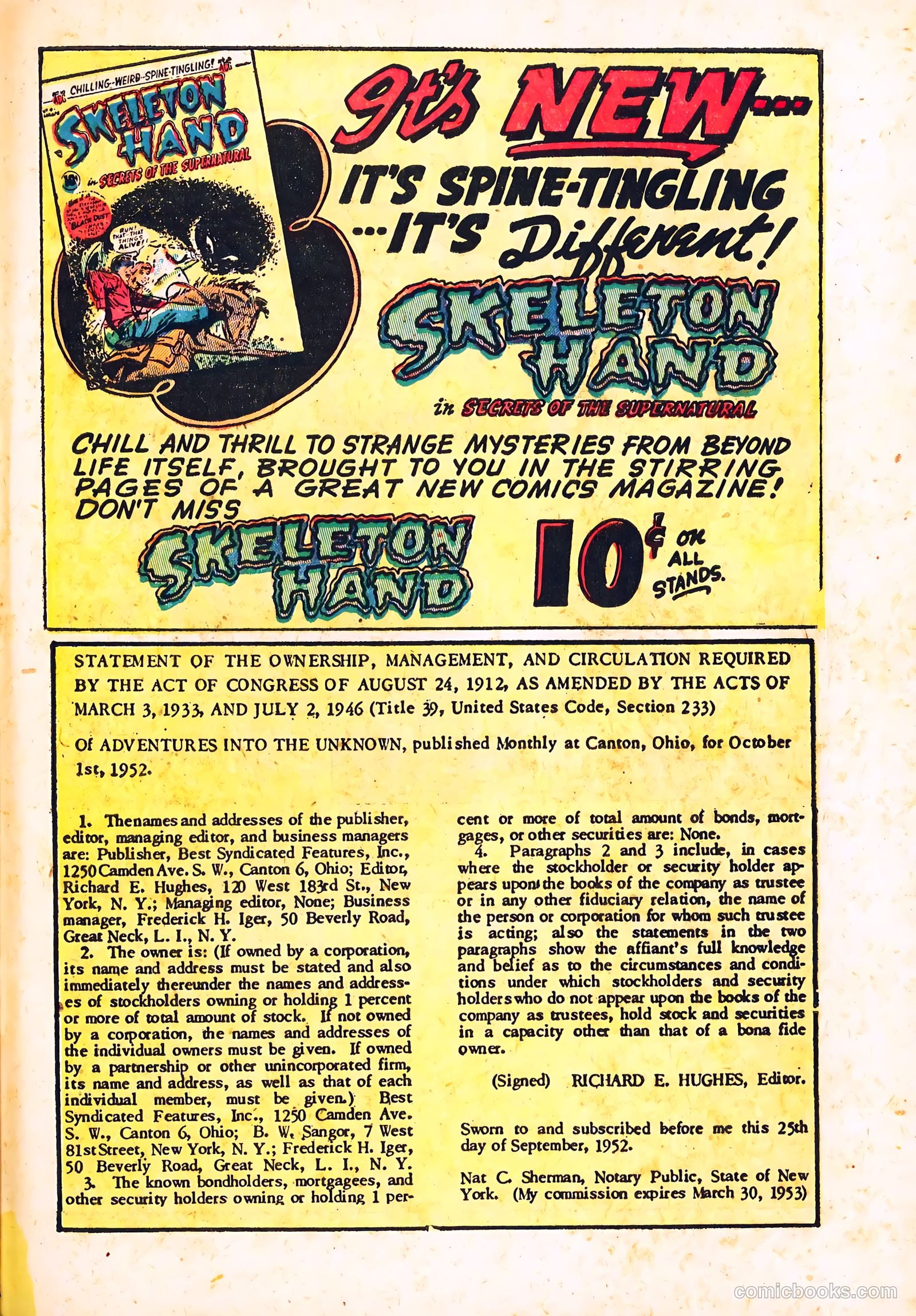 Adventures into the Unknown #41 — page 33 of 36