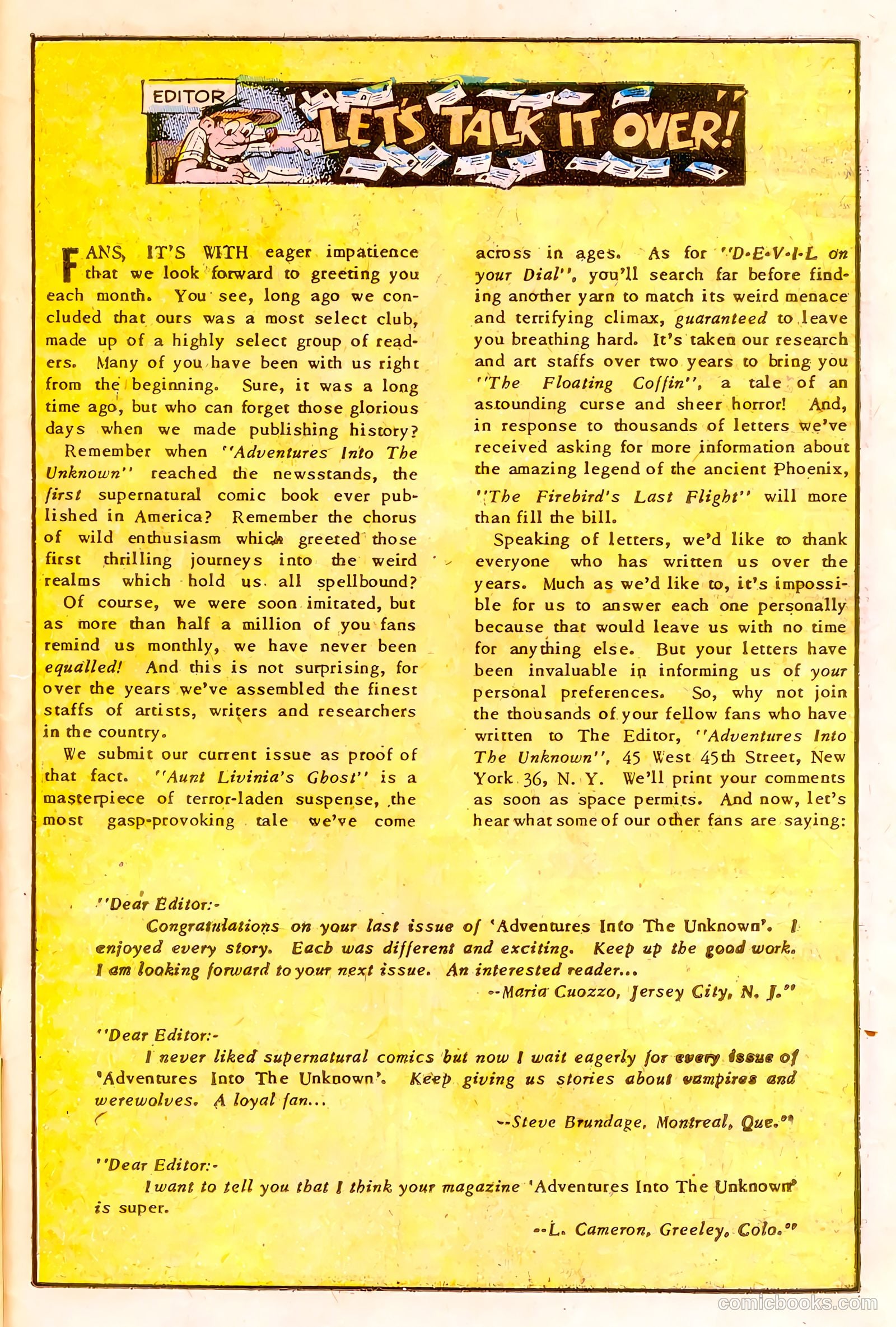 Adventures into the Unknown #42 — page 27 of 36
