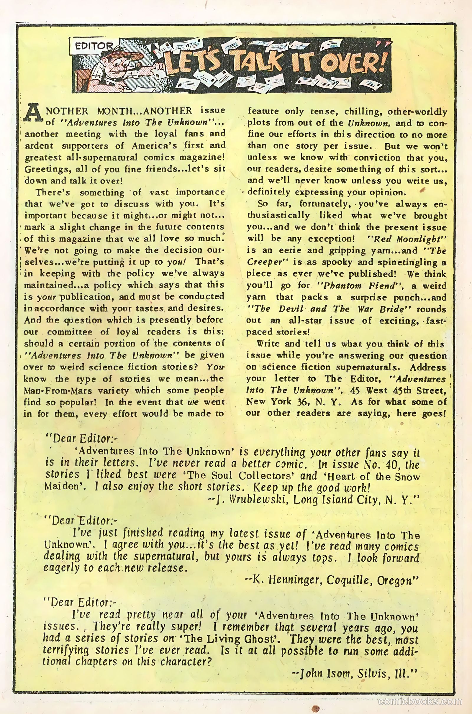 Adventures into the Unknown #44 — page 26 of 36