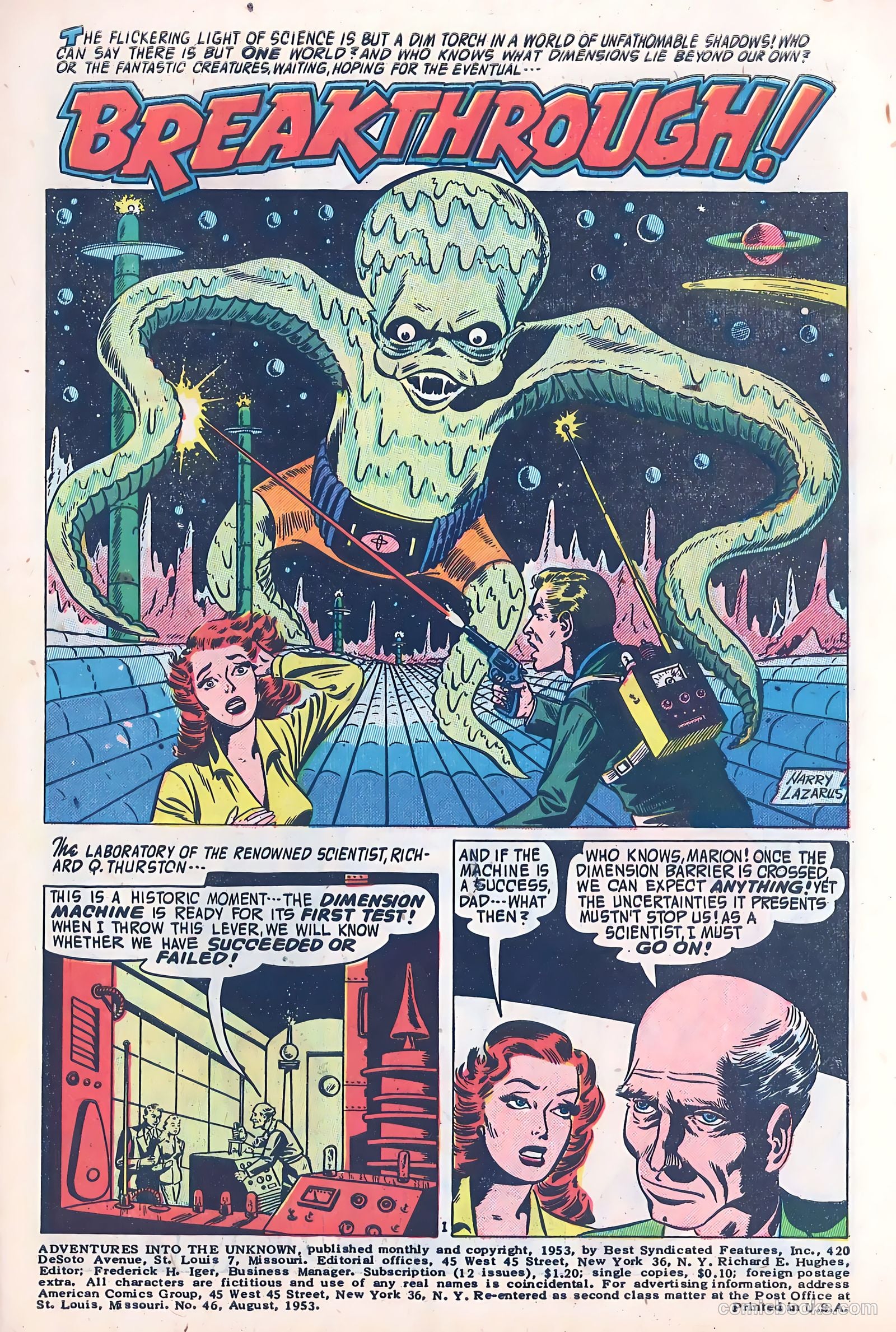 Adventures into the Unknown #46 — page 3 of 36