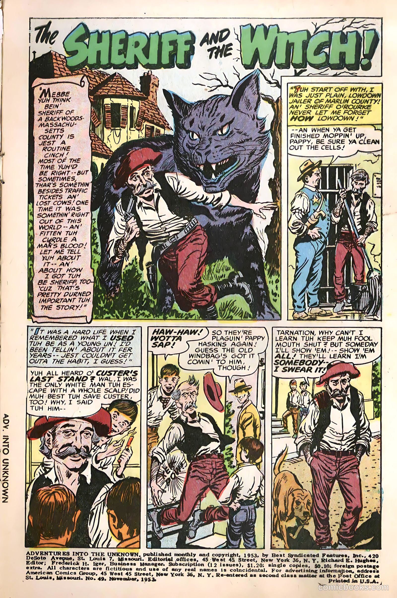 Adventures into the Unknown #49 — page 3 of 36