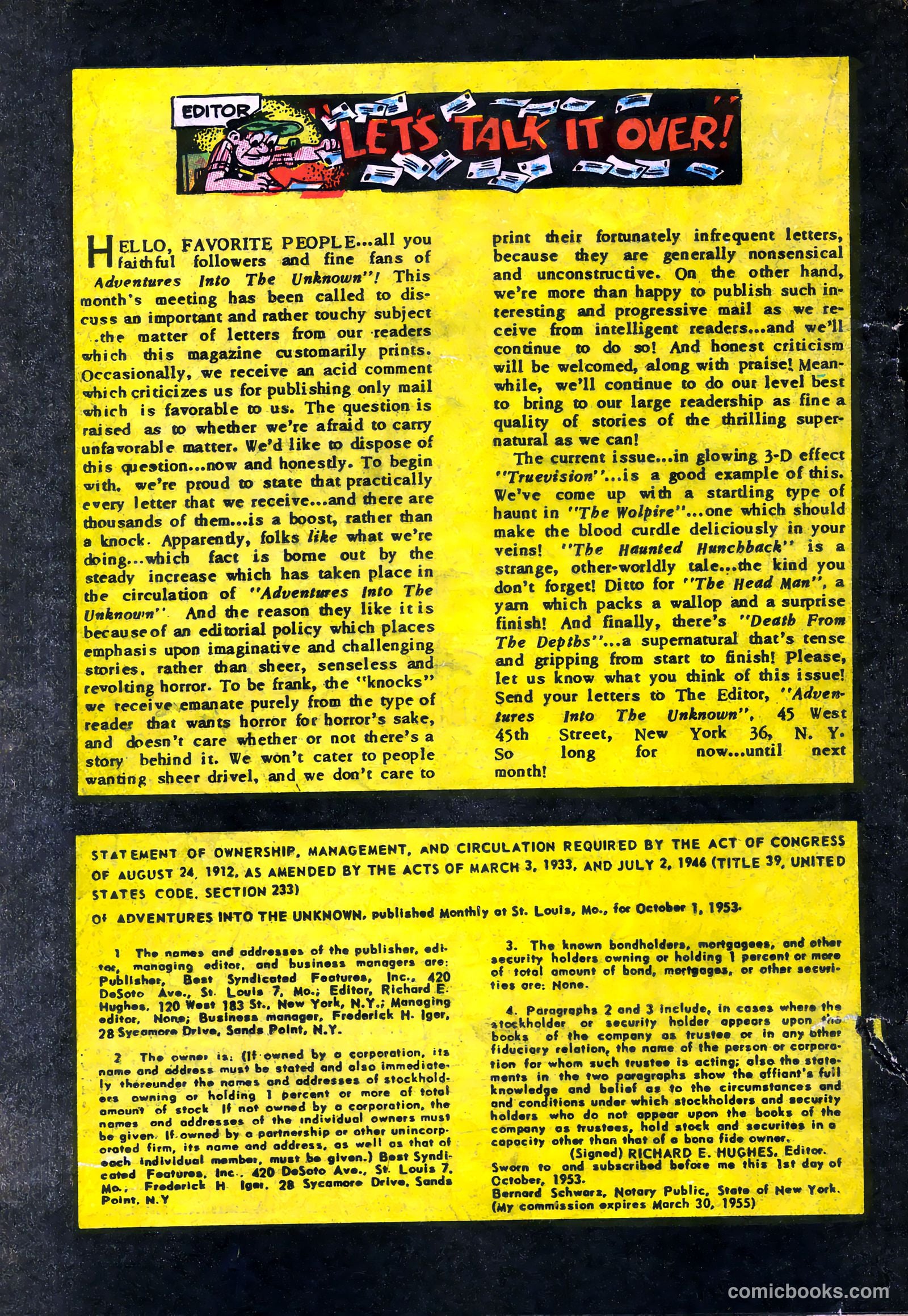 Adventures into the Unknown #53 — page 20 of 36