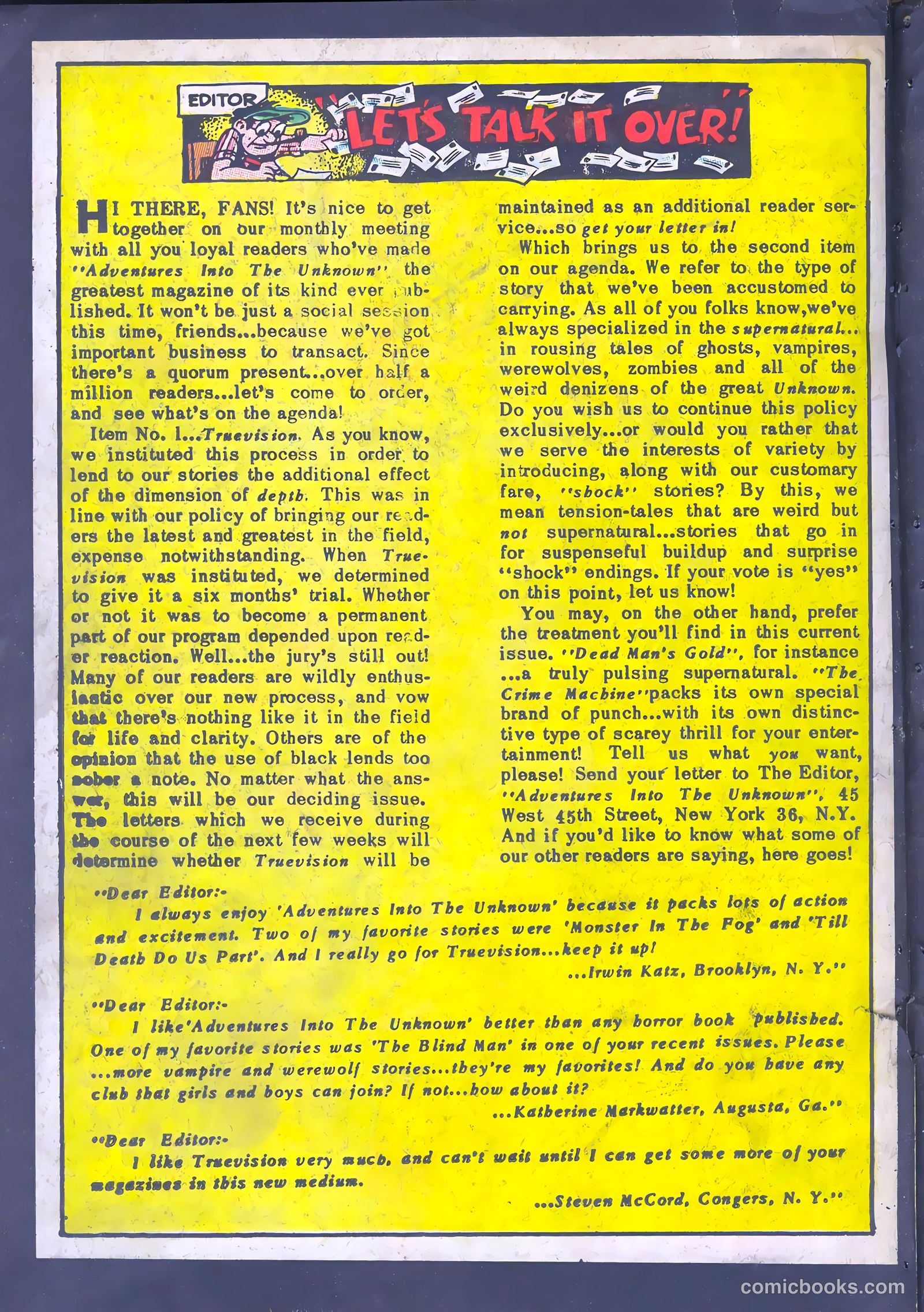 Adventures into the Unknown #58 — page 22 of 36