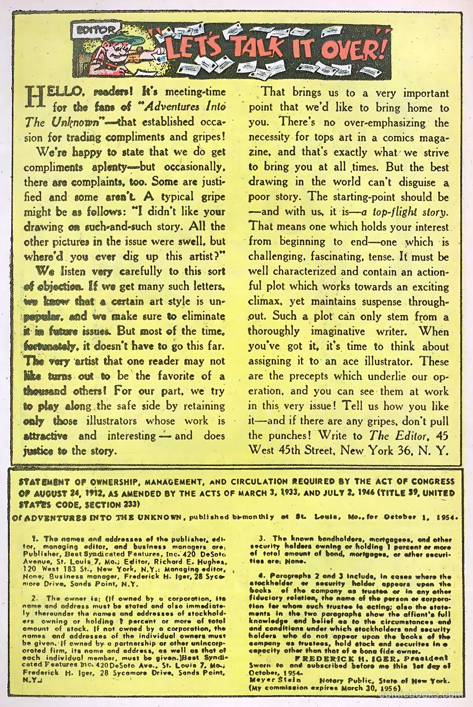 Adventures into the Unknown #62 — page 22 of 36