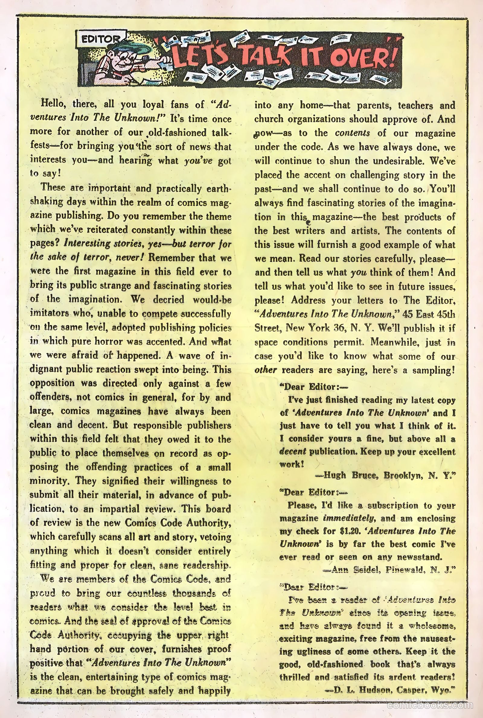 Adventures into the Unknown #63 — page 26 of 36