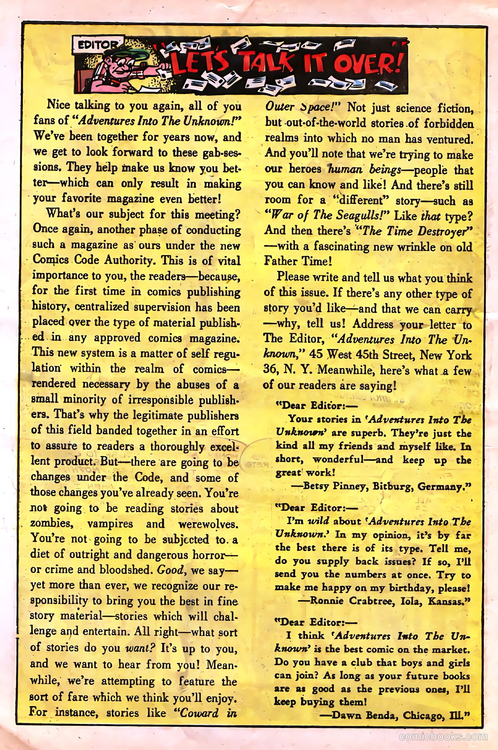 Adventures into the Unknown #64 — page 28 of 36