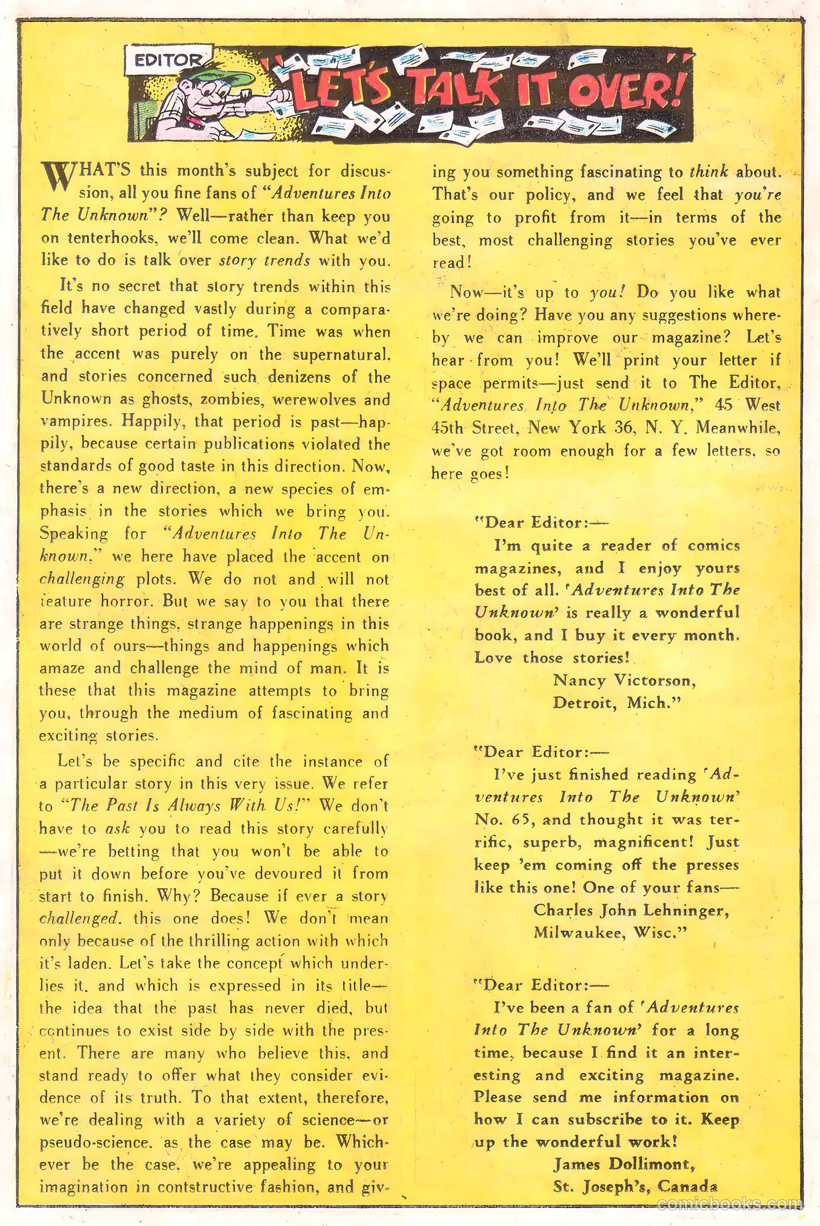 Adventures into the Unknown #66 — page 22 of 36