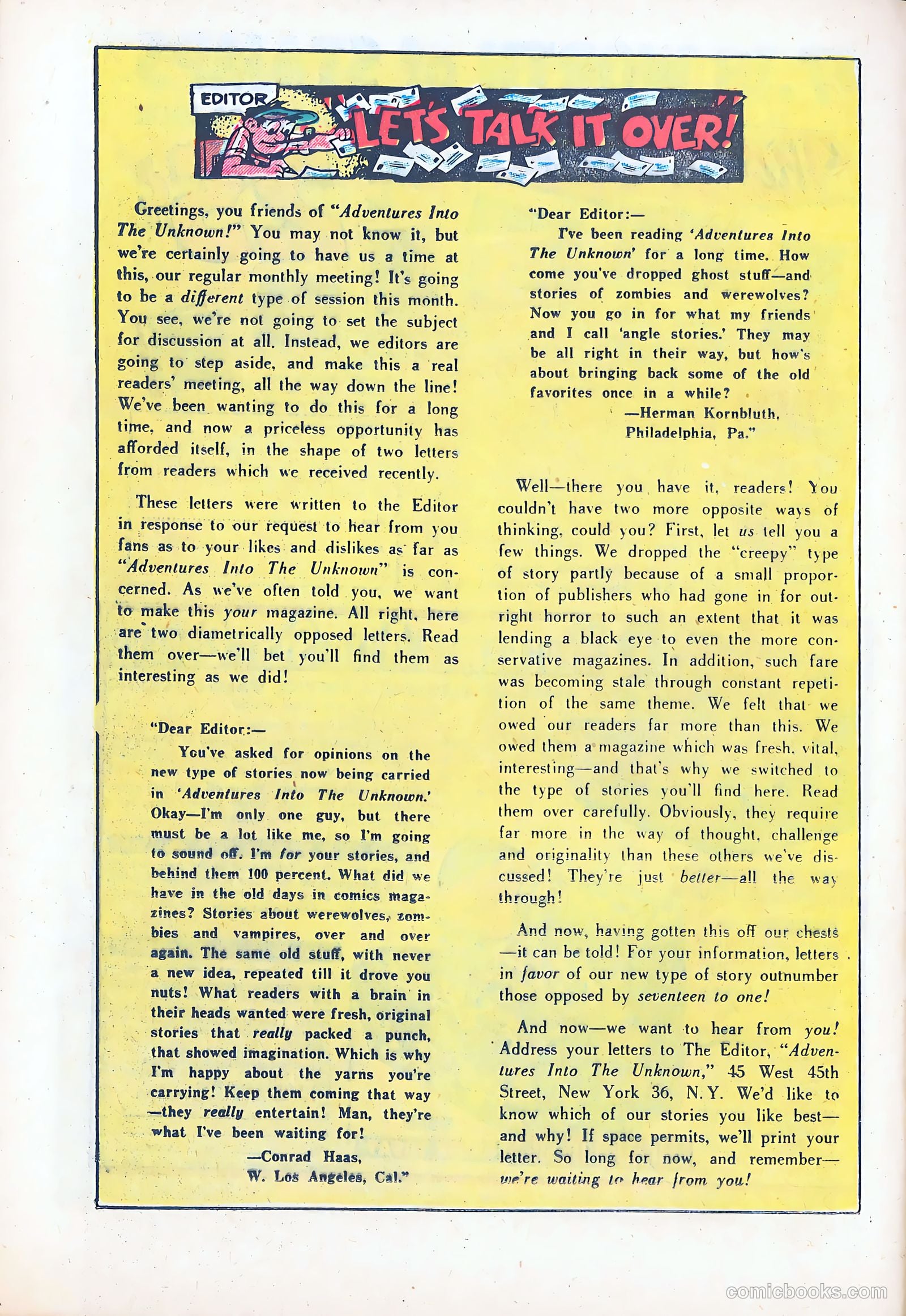 Adventures into the Unknown #67 — page 24 of 36