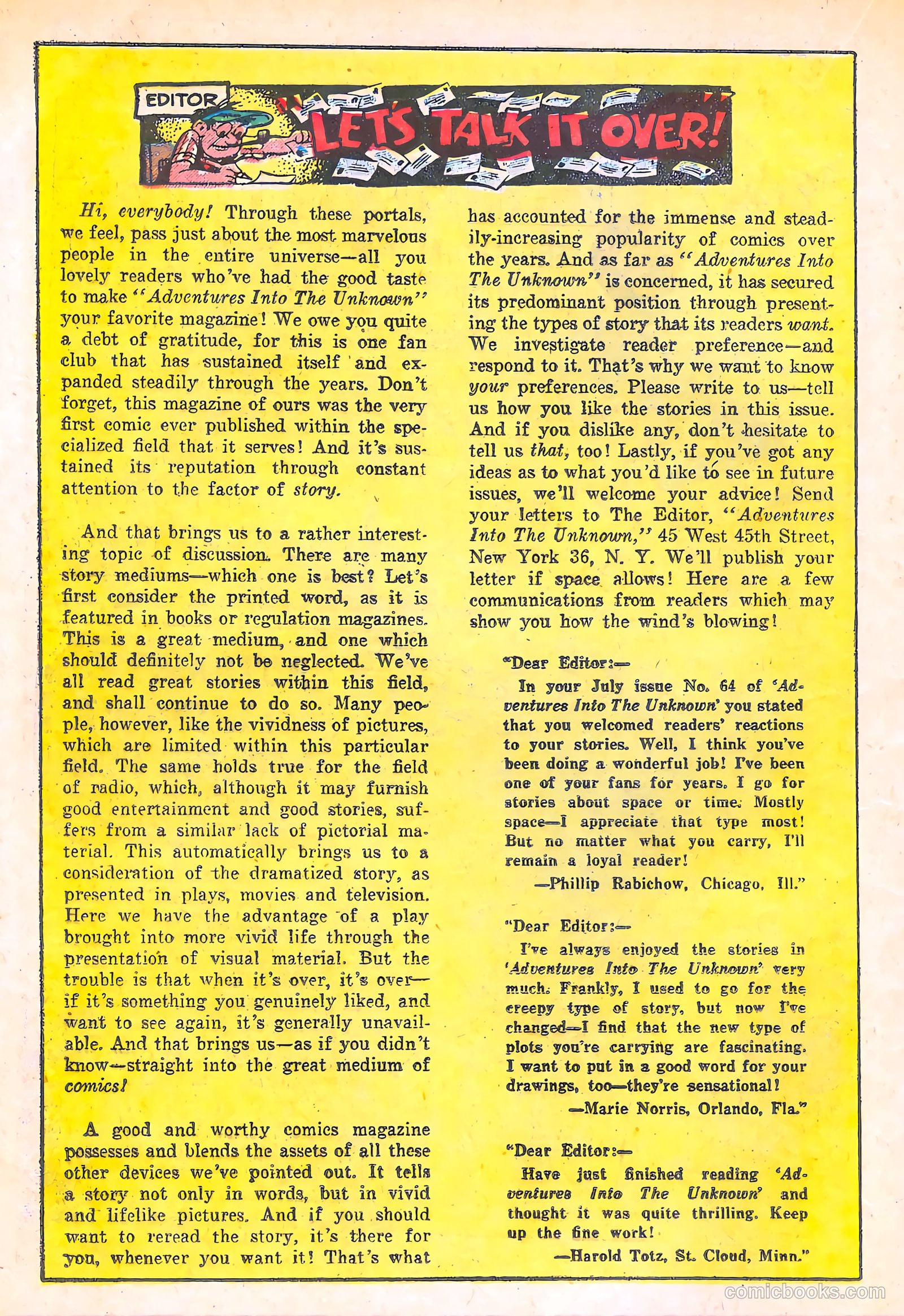 Adventures into the Unknown #68 — page 24 of 36