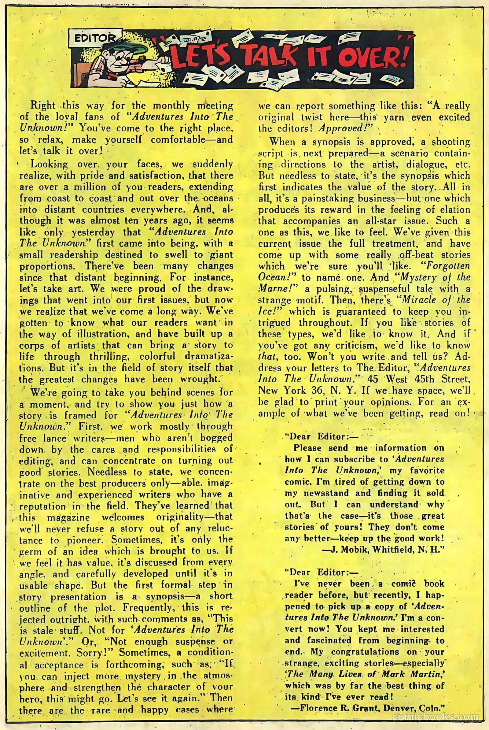 Adventures into the Unknown #70 — page 26 of 36