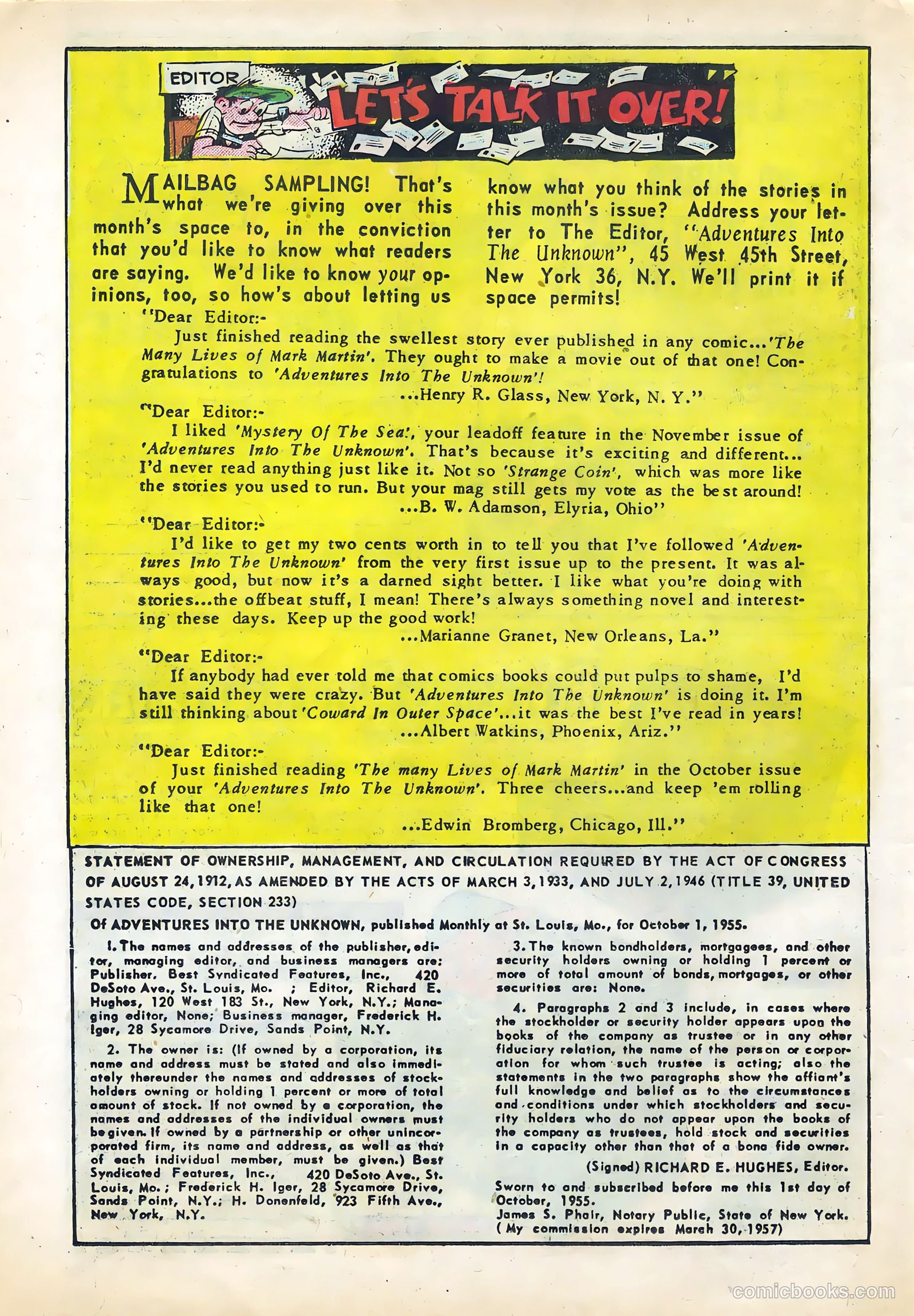 Adventures into the Unknown #72 — page 26 of 36