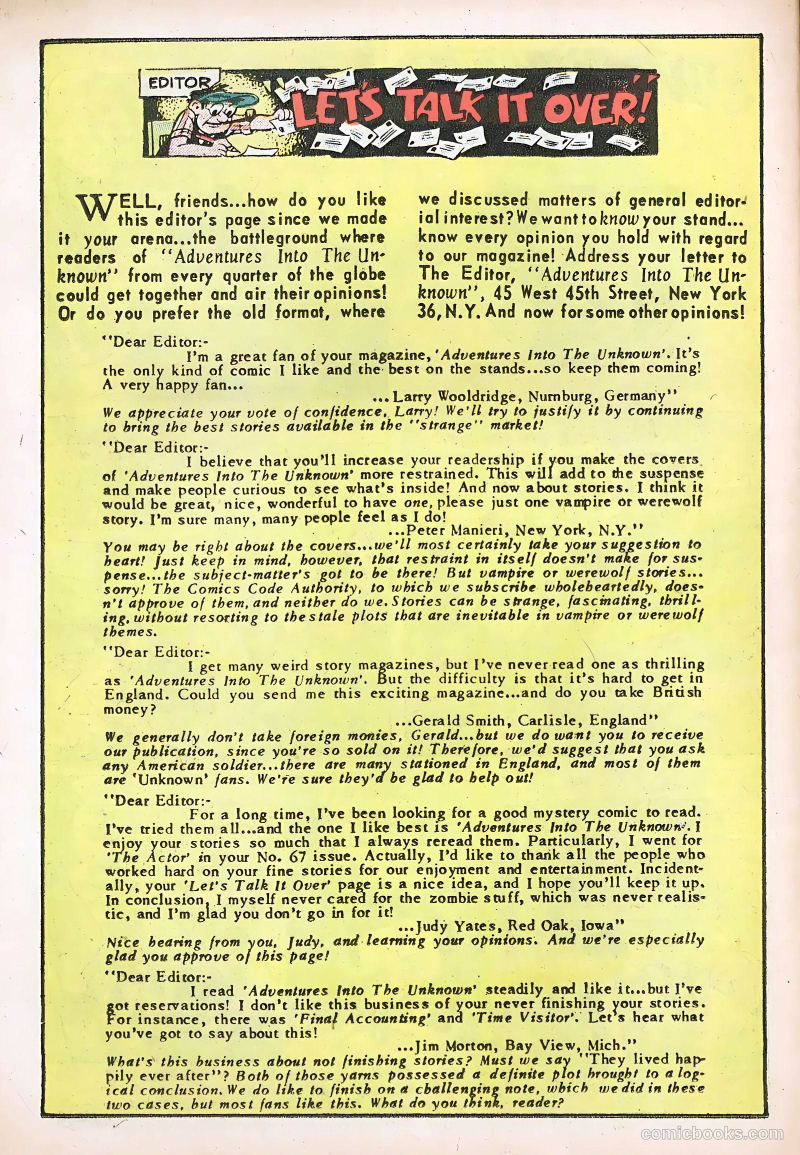 Adventures into the Unknown #77 — page 26 of 36