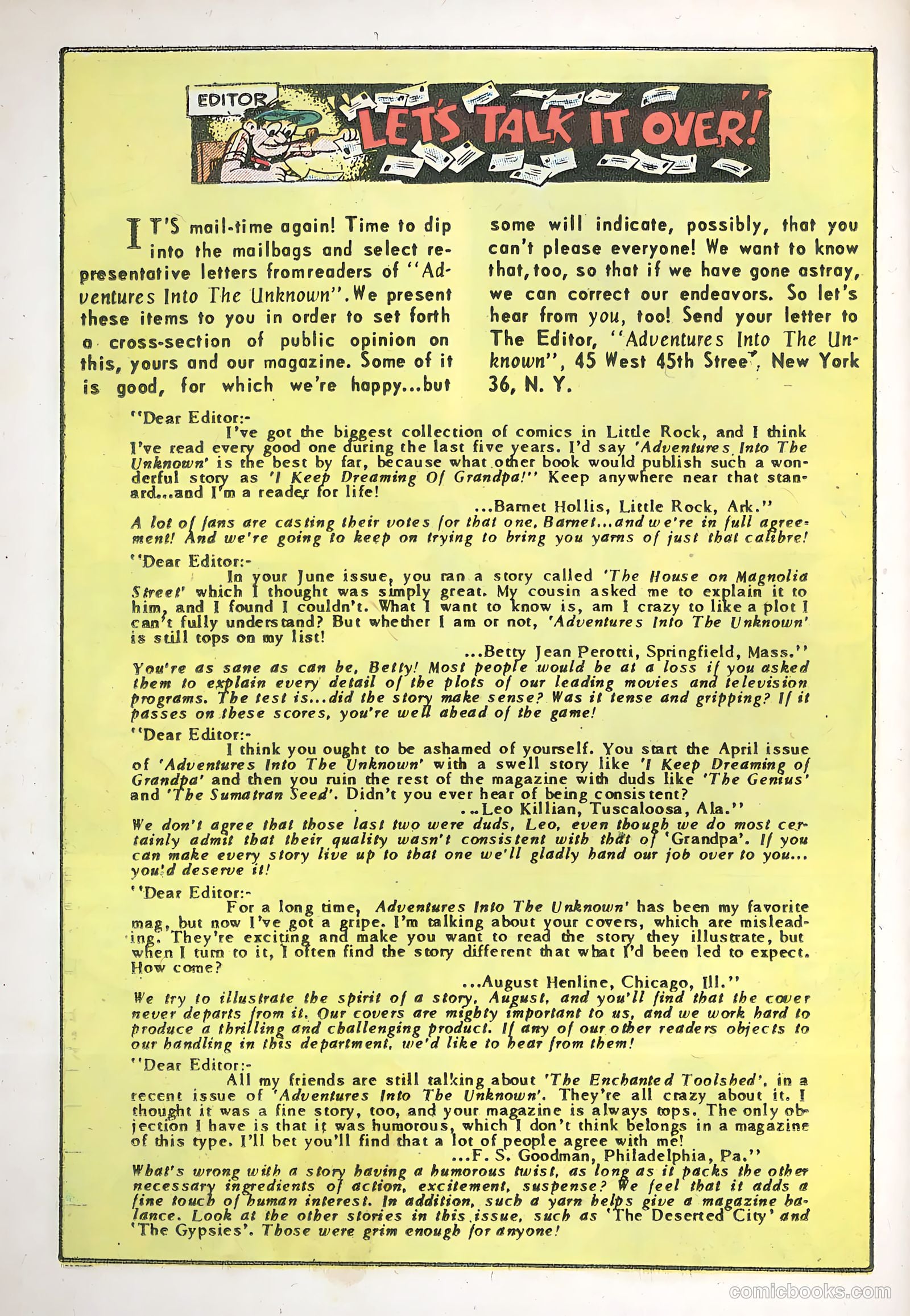 Adventures into the Unknown #78 — page 26 of 36