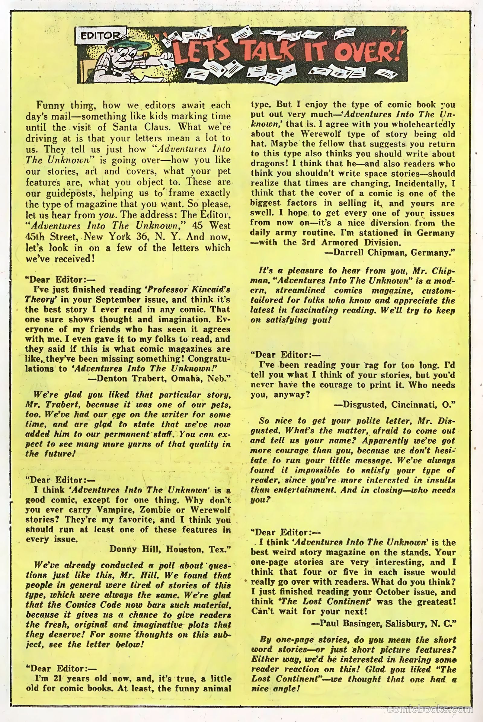 Adventures into the Unknown #81 — page 22 of 36