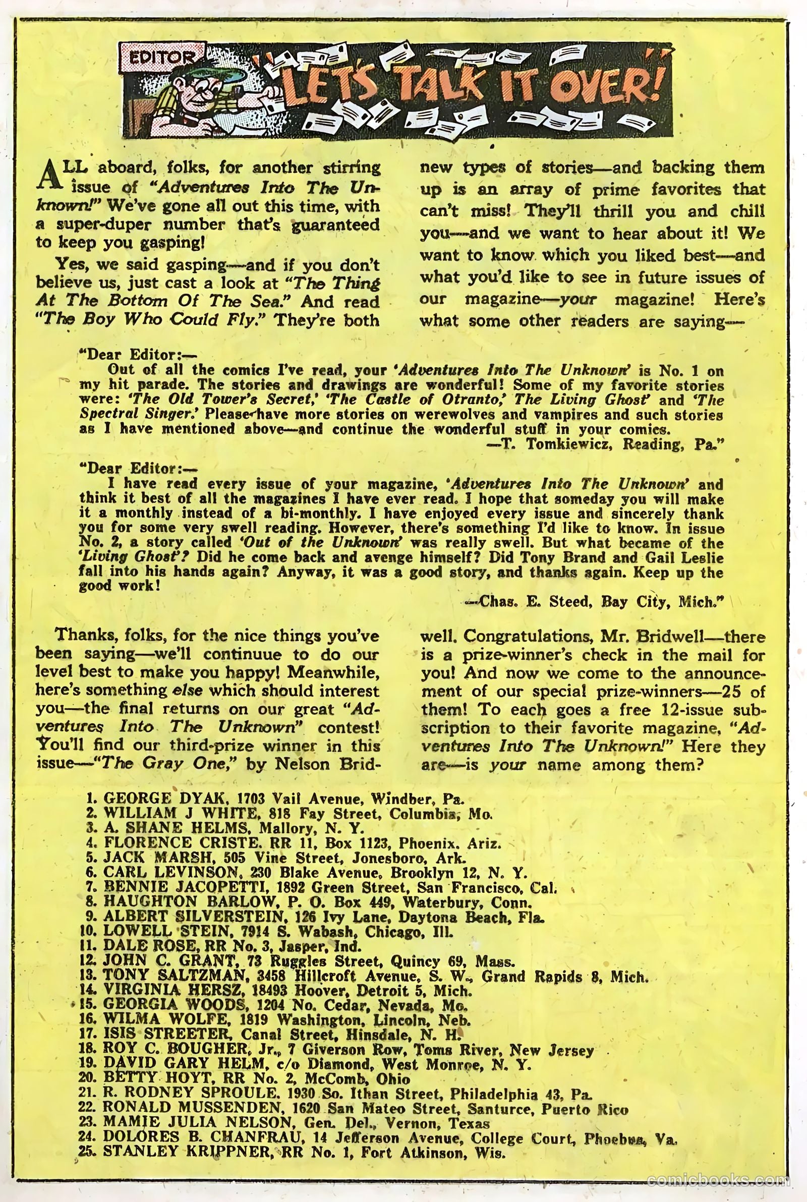 Adventures into the Unknown #9 — page 19 of 52