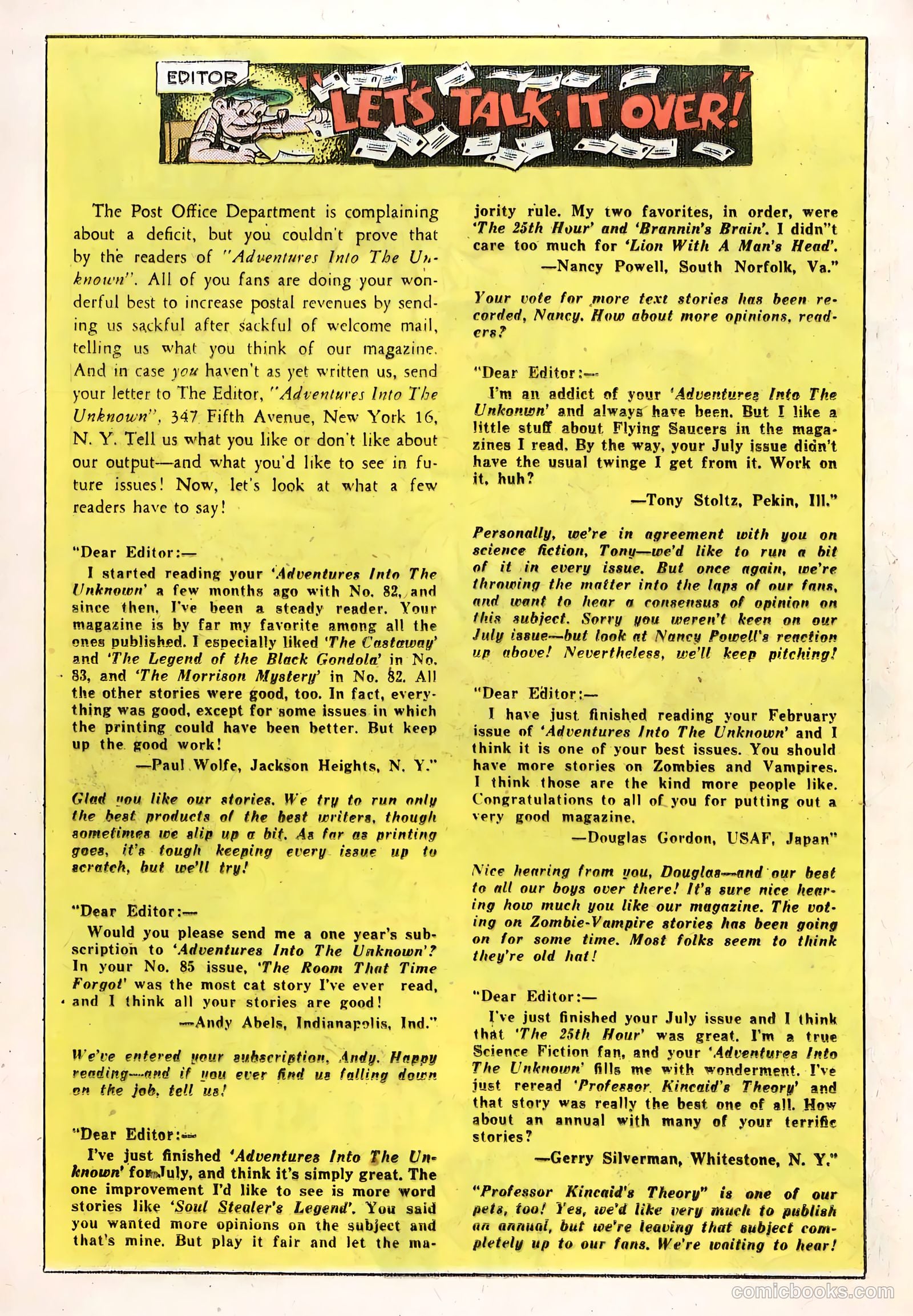 Adventures into the Unknown #90 — page 22 of 36