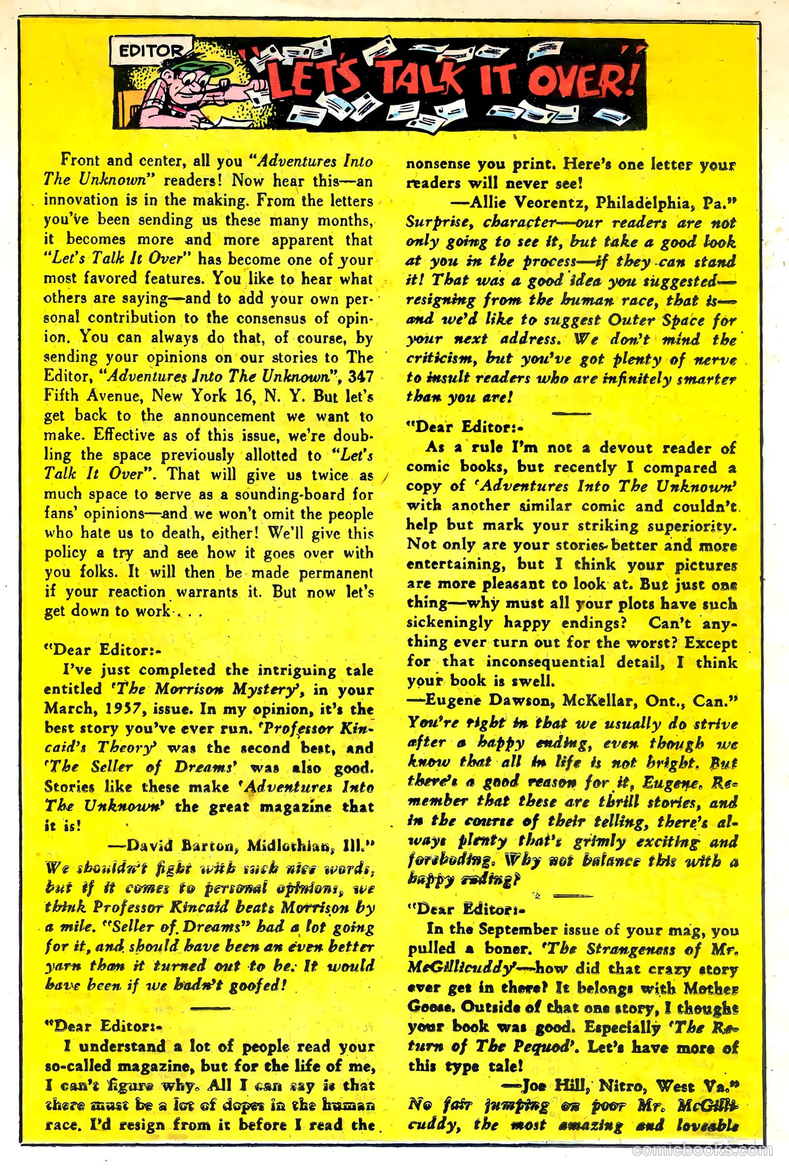 Adventures into the Unknown #93 — page 17 of 36