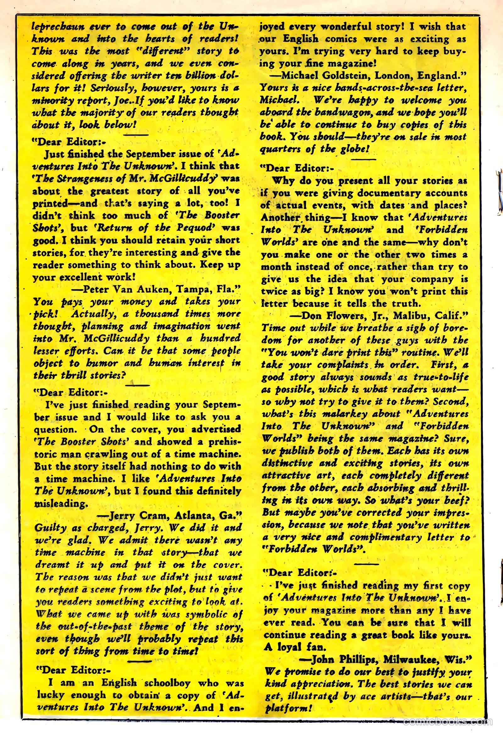 Adventures into the Unknown #93 — page 18 of 36