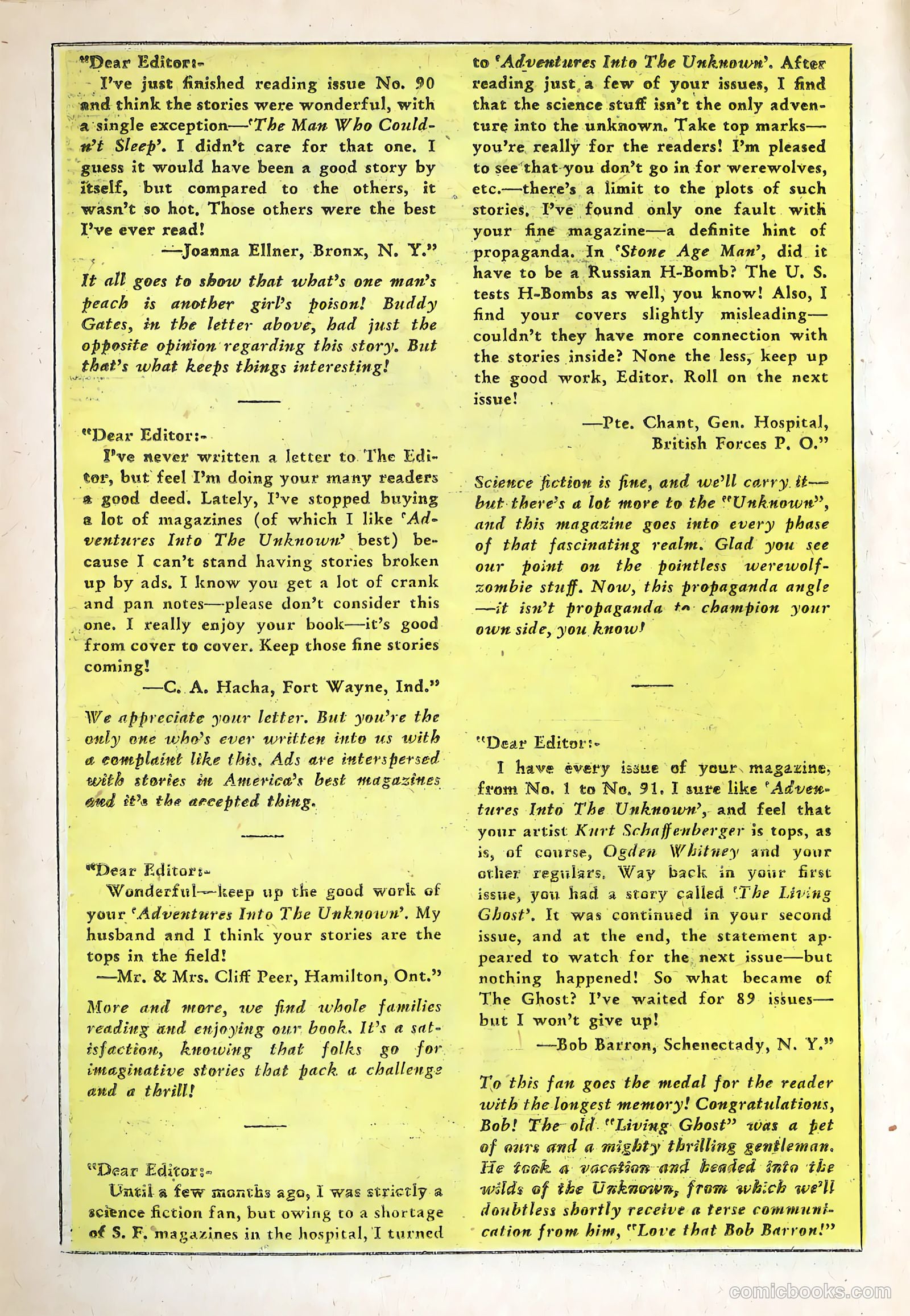 Adventures into the Unknown #95 — page 20 of 36