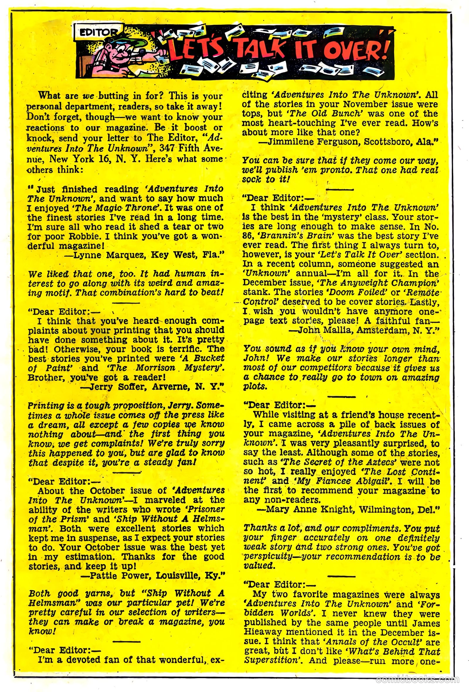 Adventures into the Unknown #96 — page 21 of 36