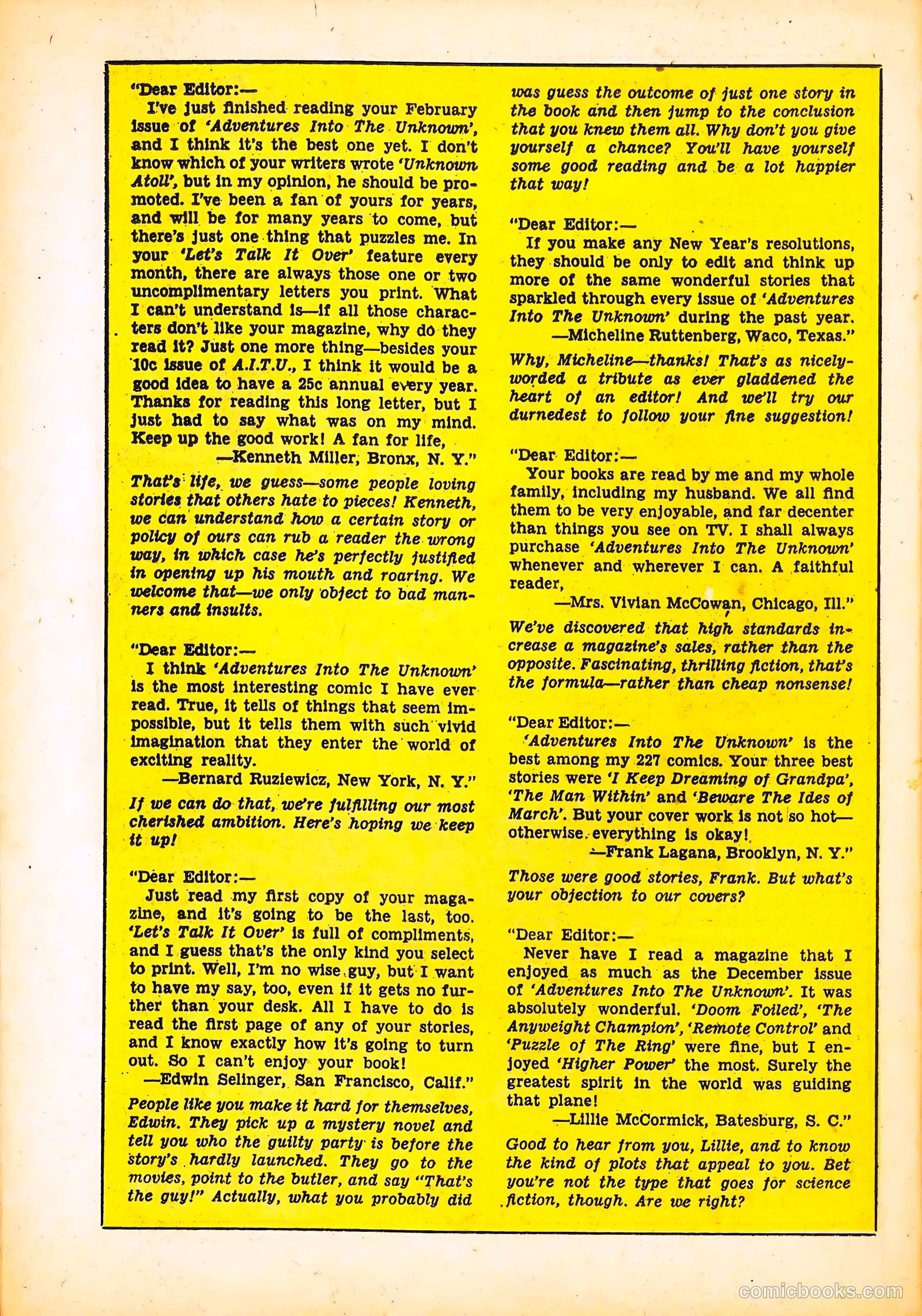 Adventures into the Unknown #97 — page 24 of 36