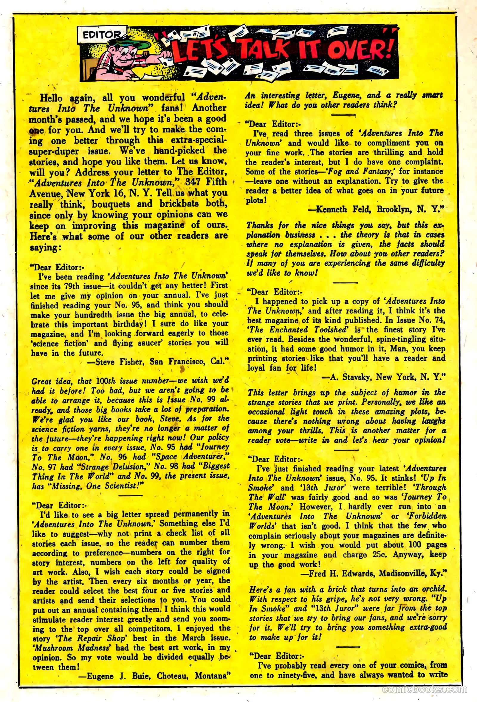 Adventures into the Unknown #99 — page 13 of 36