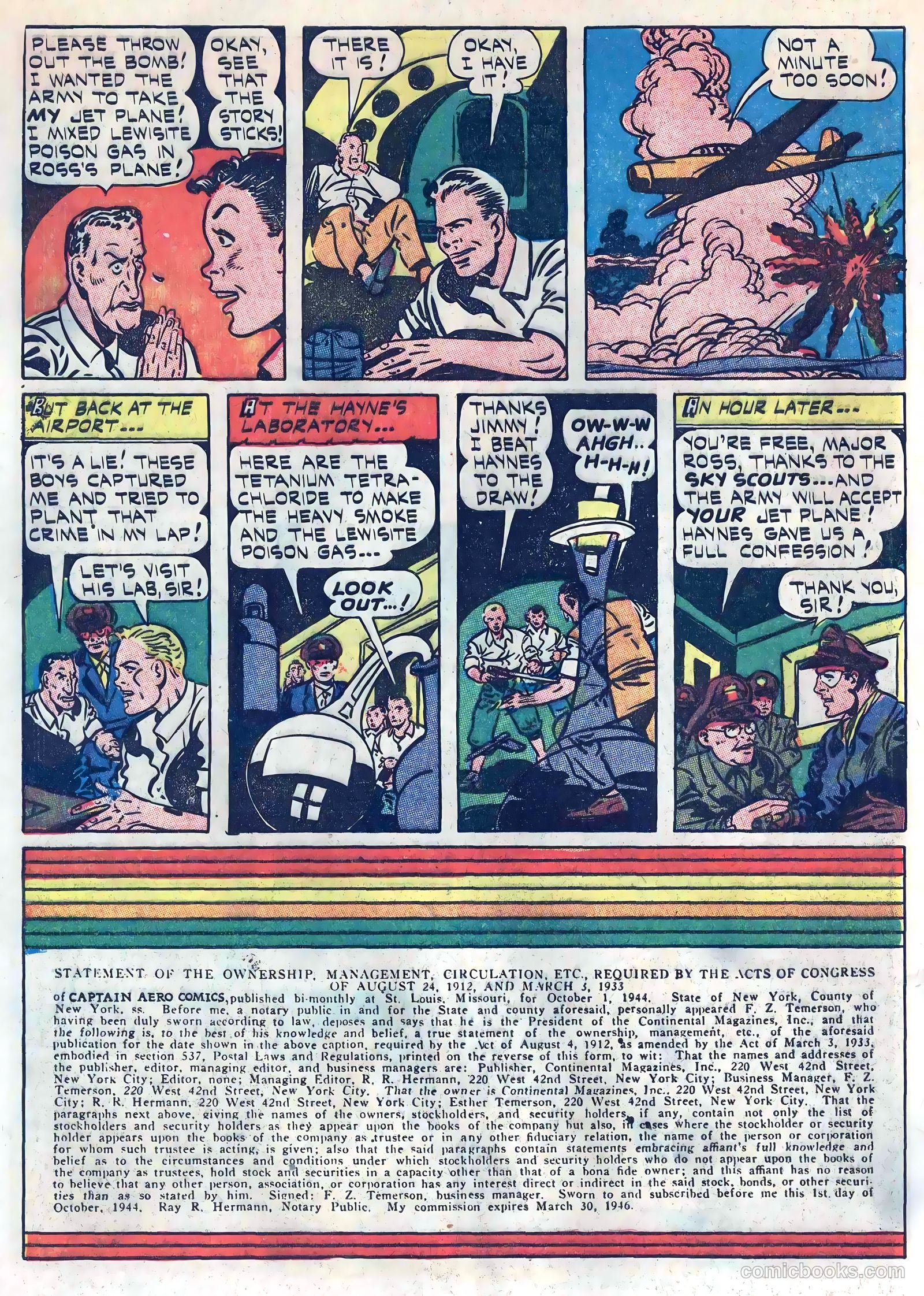 Captain Aero Comics #25 — page 48 of 52