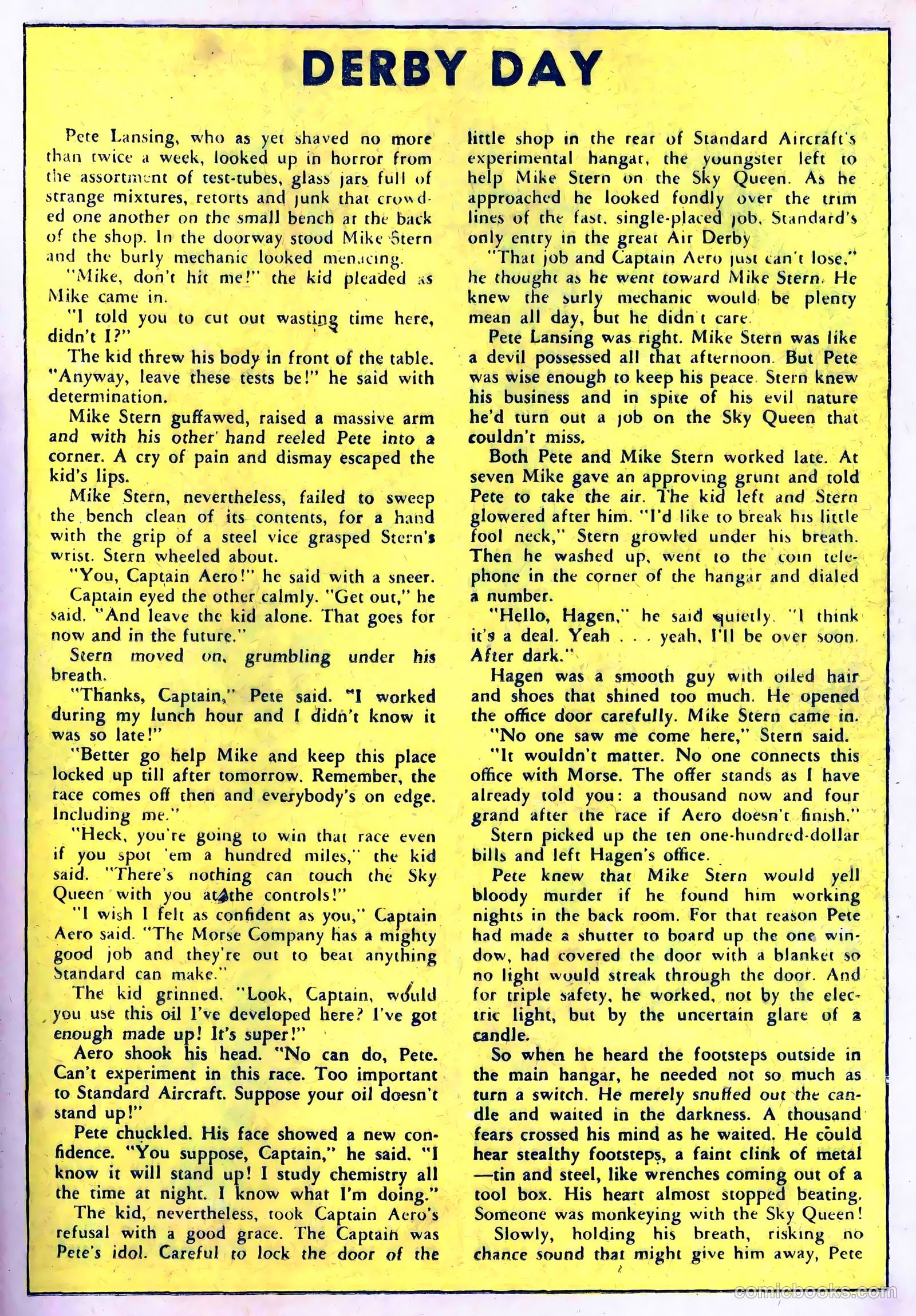 Captain Aero Comics #26 — page 25 of 52