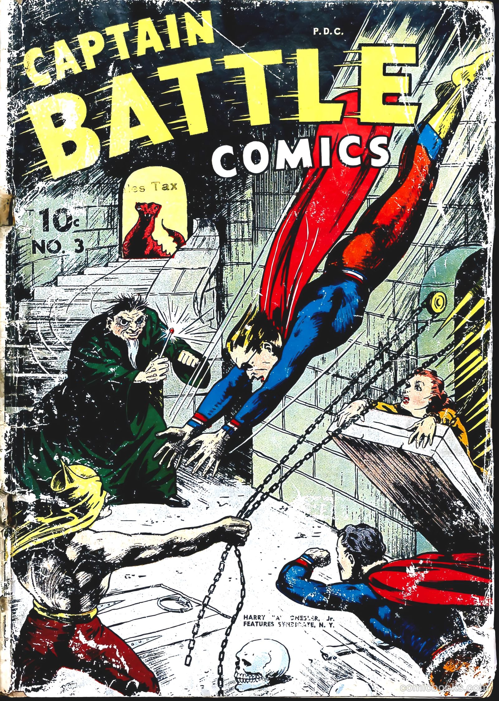 Captain Battle Comics #3 — page 2 of 54