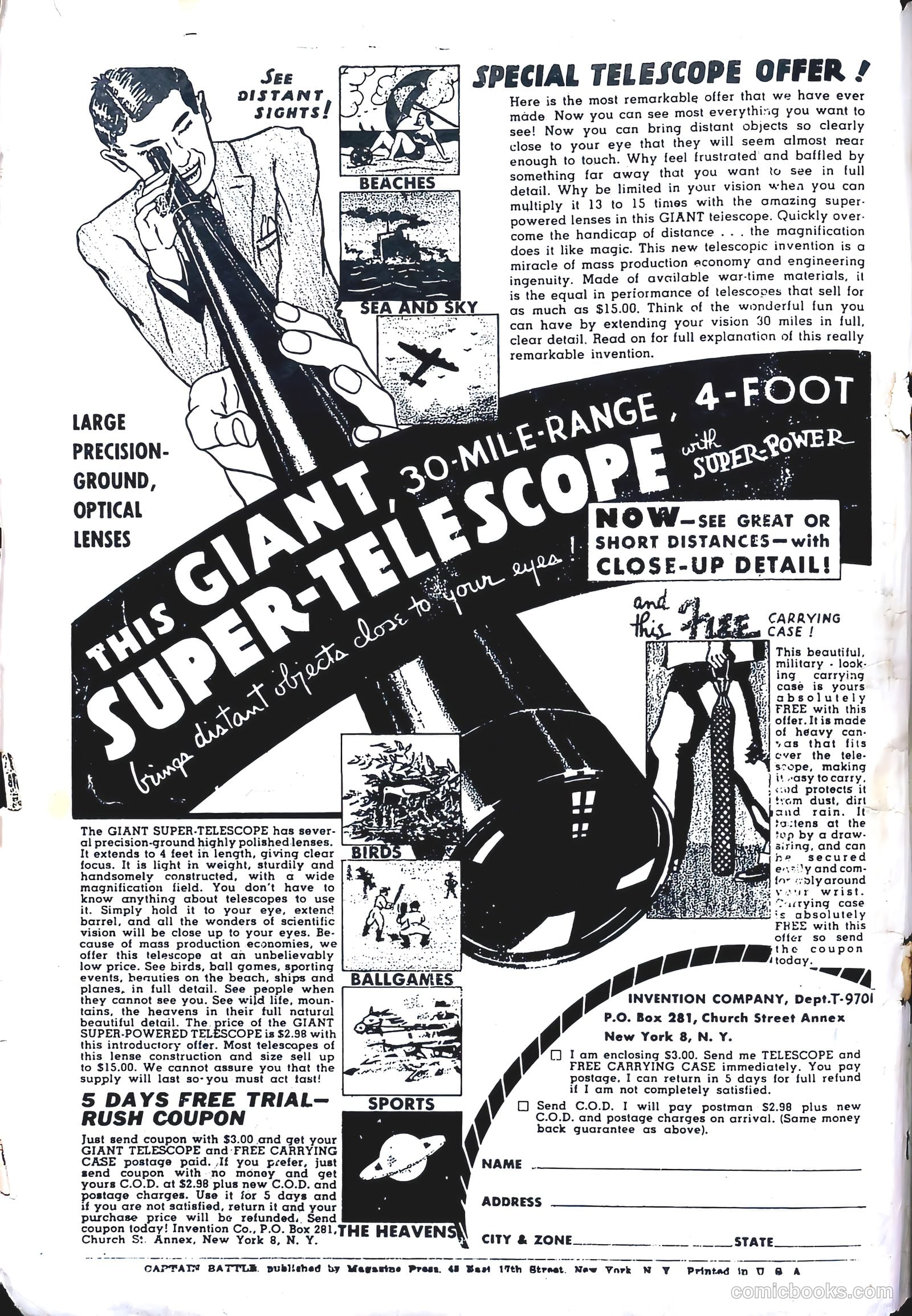 Captain Battle Comics #3 — page 3 of 54