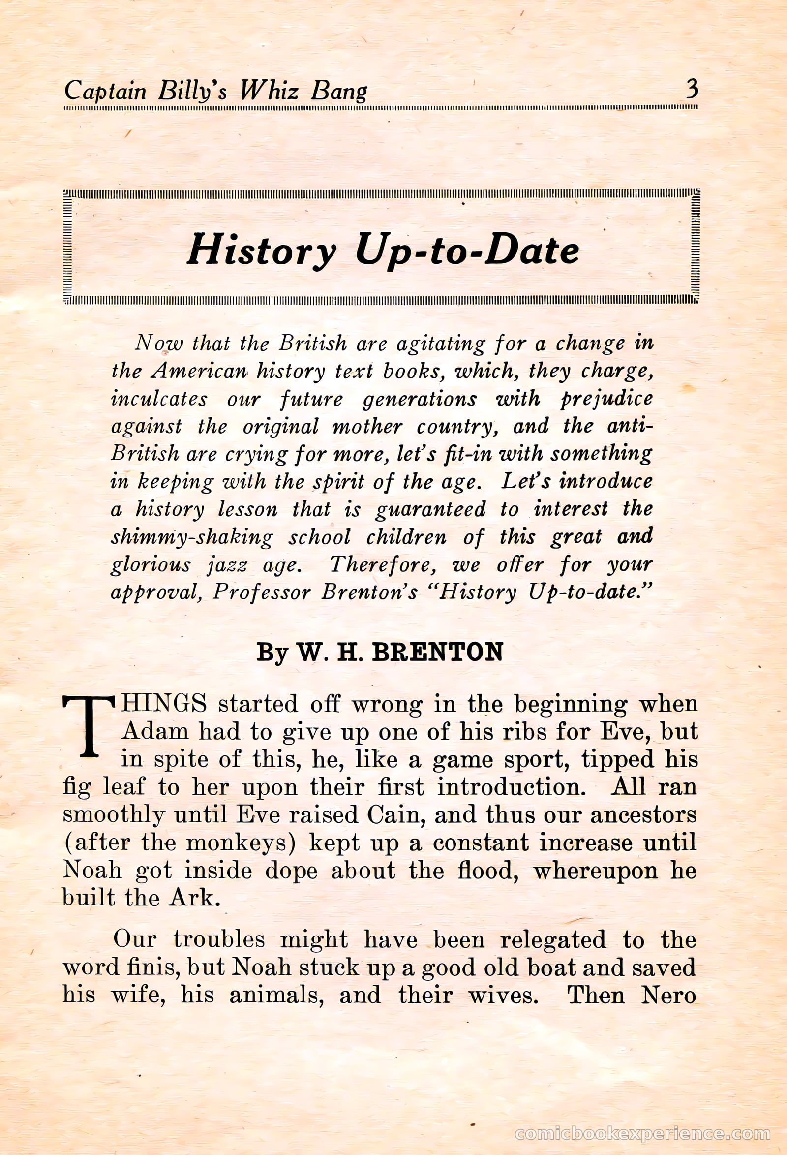 Captain Billy's Whiz Bang #16 — page 5 of 68