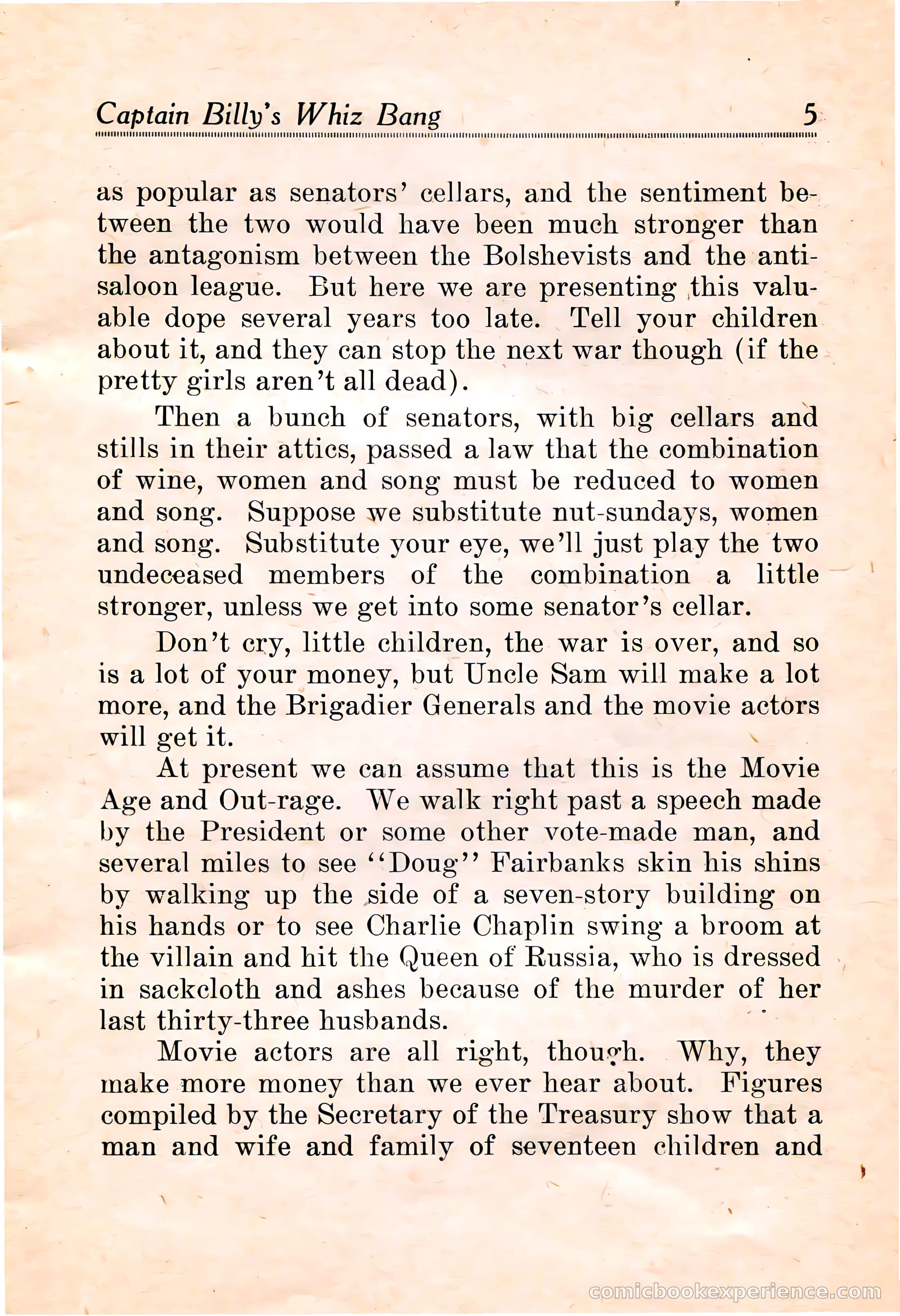 Captain Billy's Whiz Bang #16 — page 7 of 68