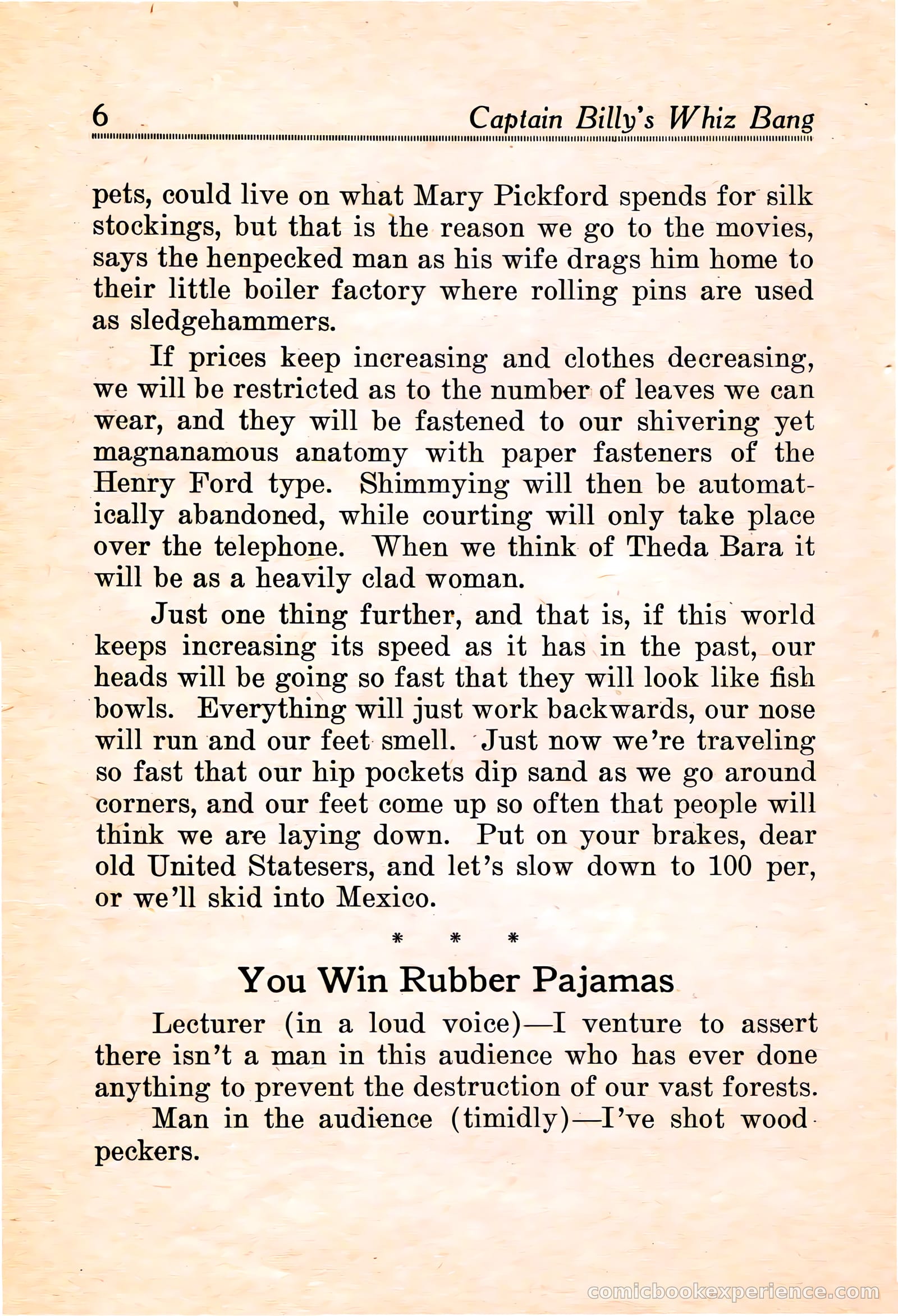 Captain Billy's Whiz Bang #16 — page 8 of 68