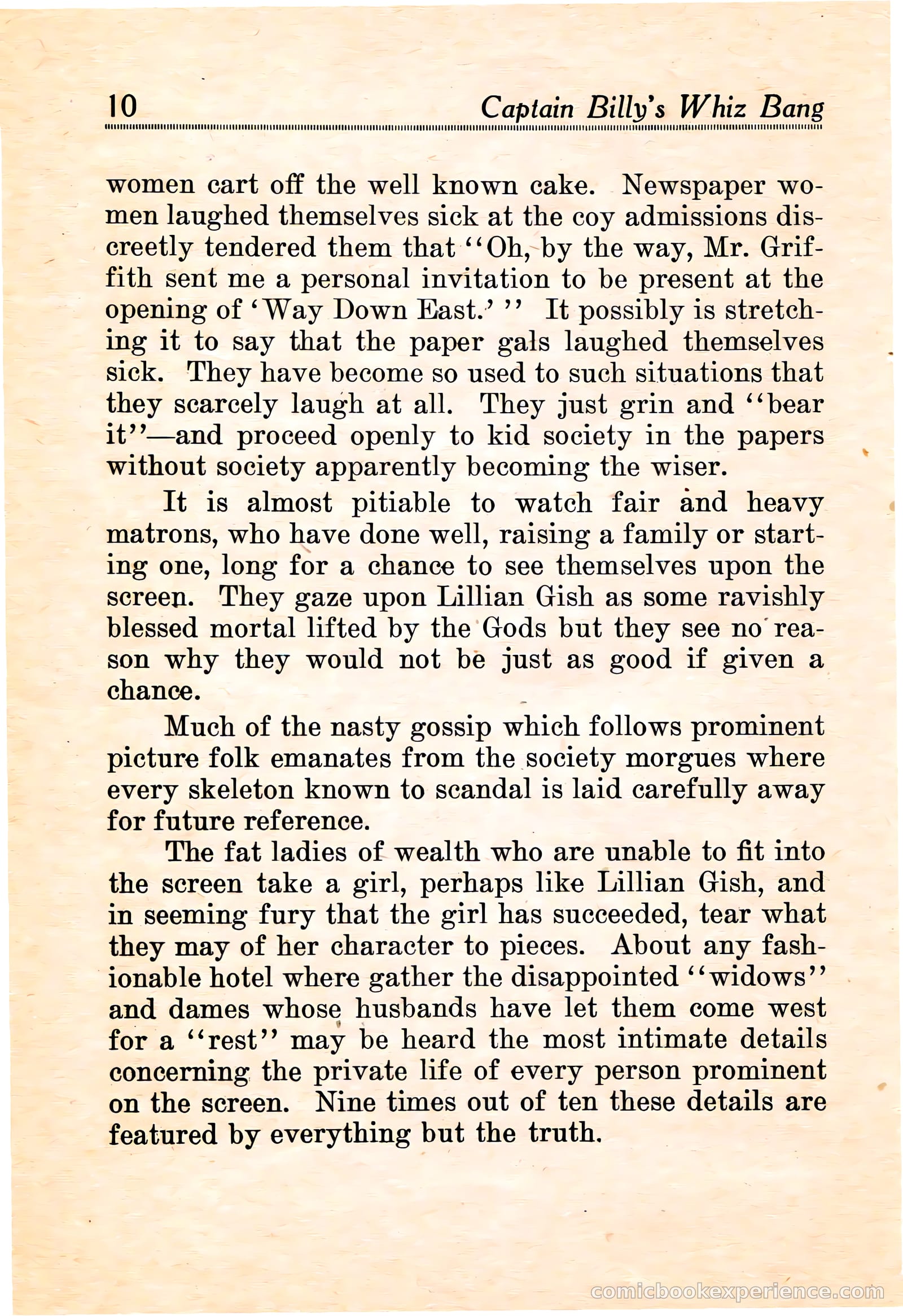 Captain Billy's Whiz Bang #16 — page 12 of 68