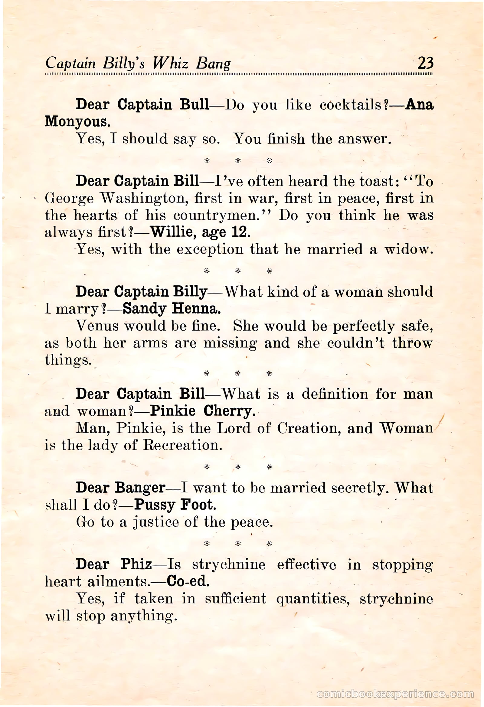 Captain Billy's Whiz Bang #16 — page 25 of 68