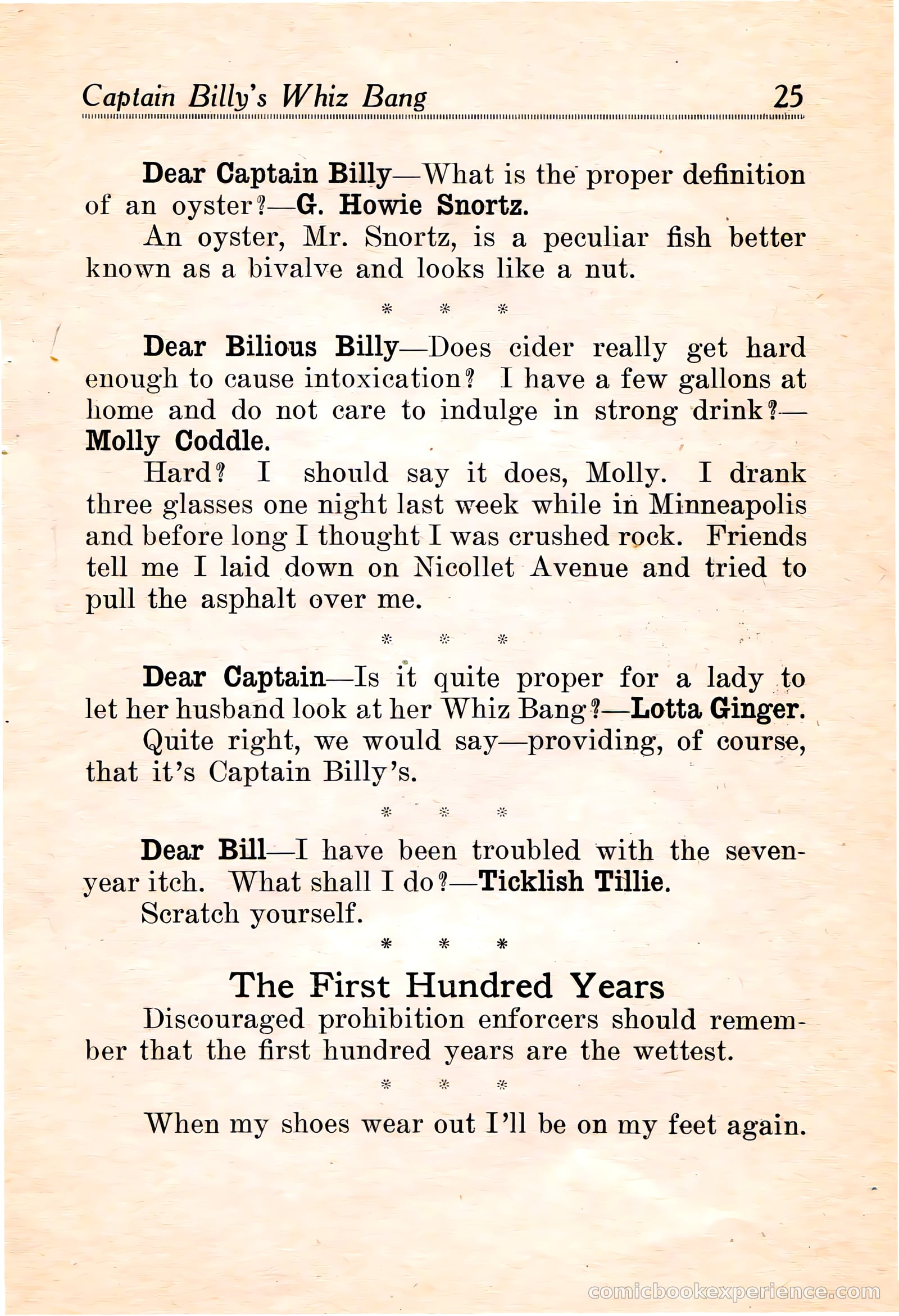 Captain Billy's Whiz Bang #16 — page 27 of 68