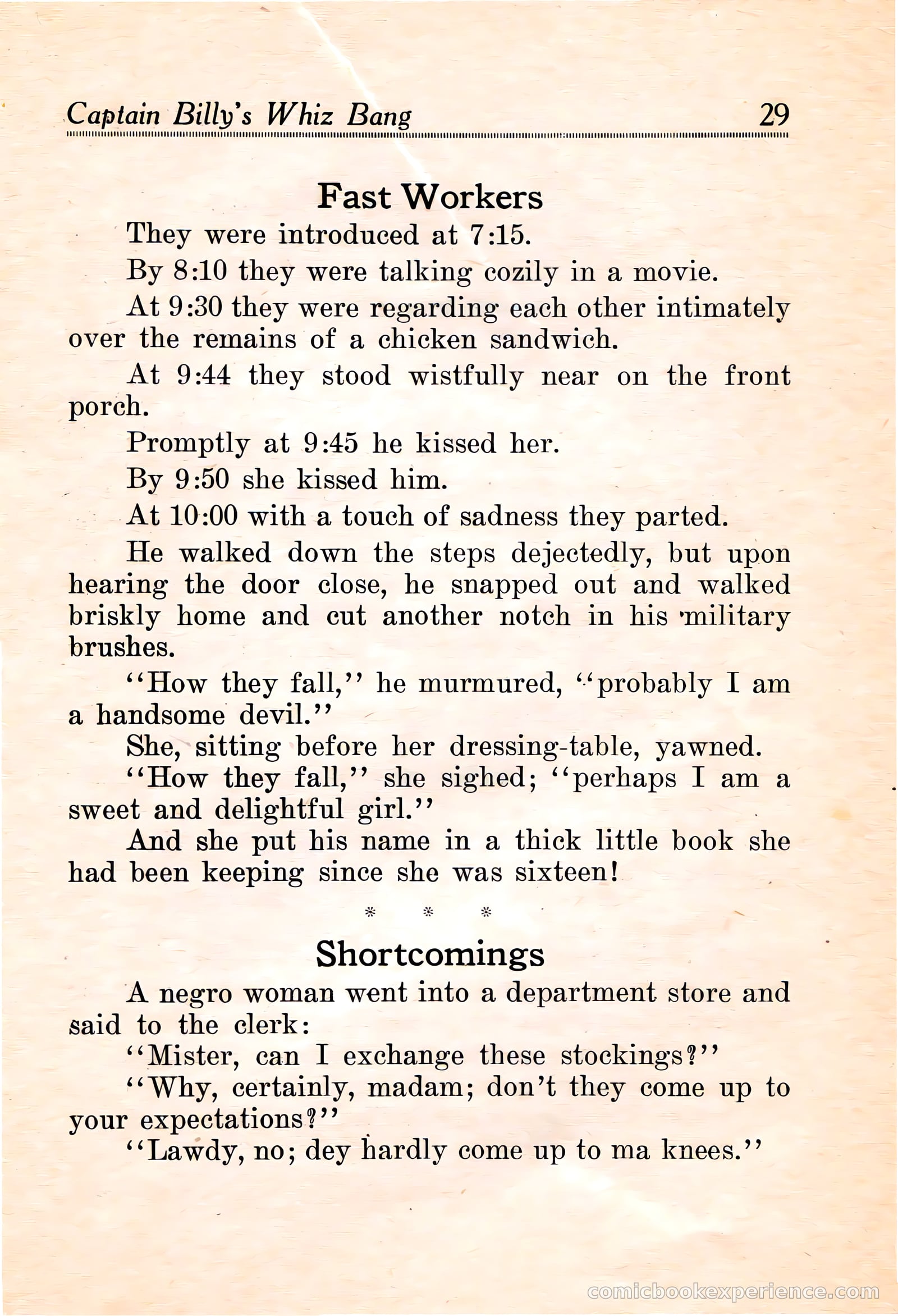 Captain Billy's Whiz Bang #16 — page 31 of 68