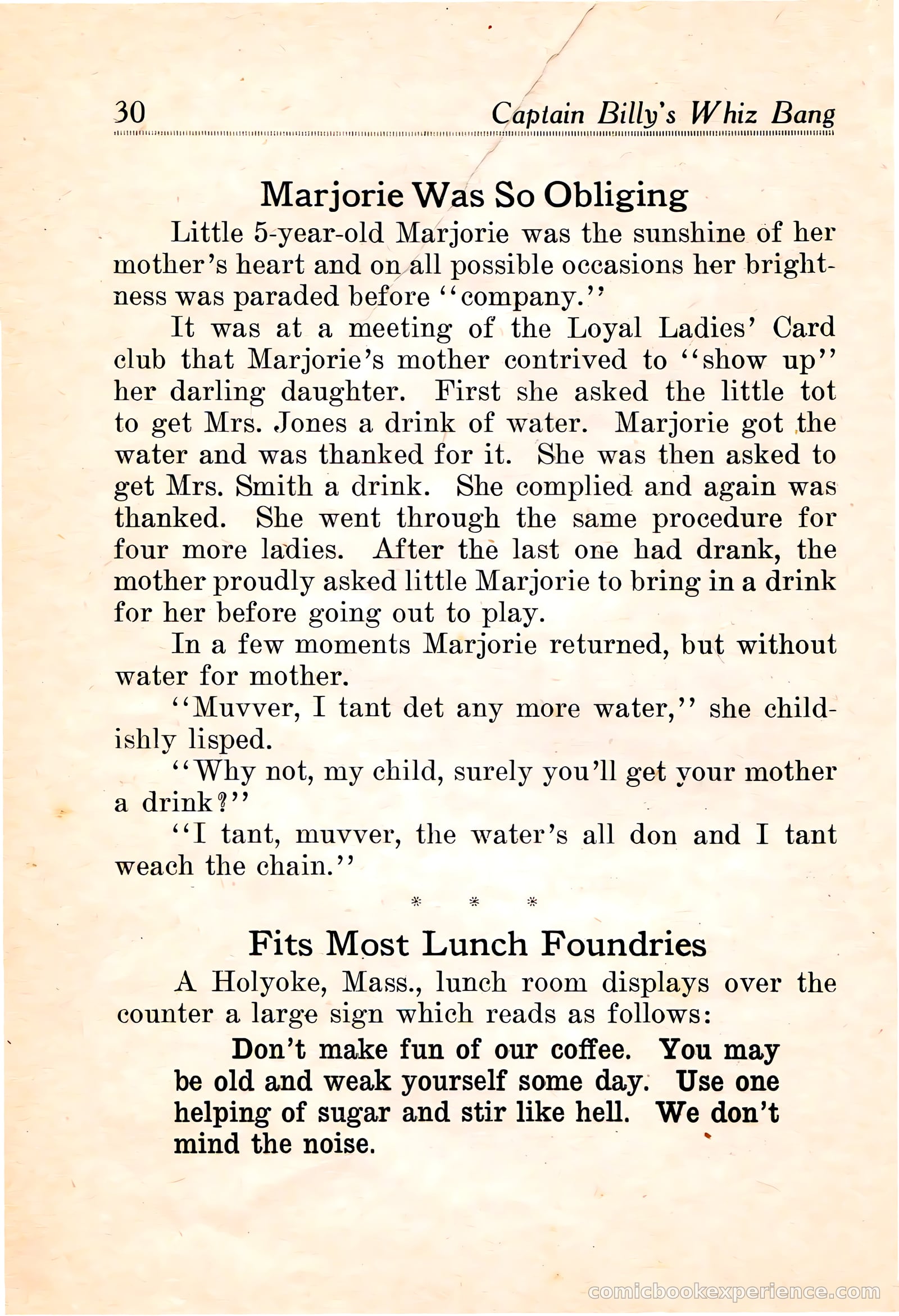 Captain Billy's Whiz Bang #16 — page 32 of 68