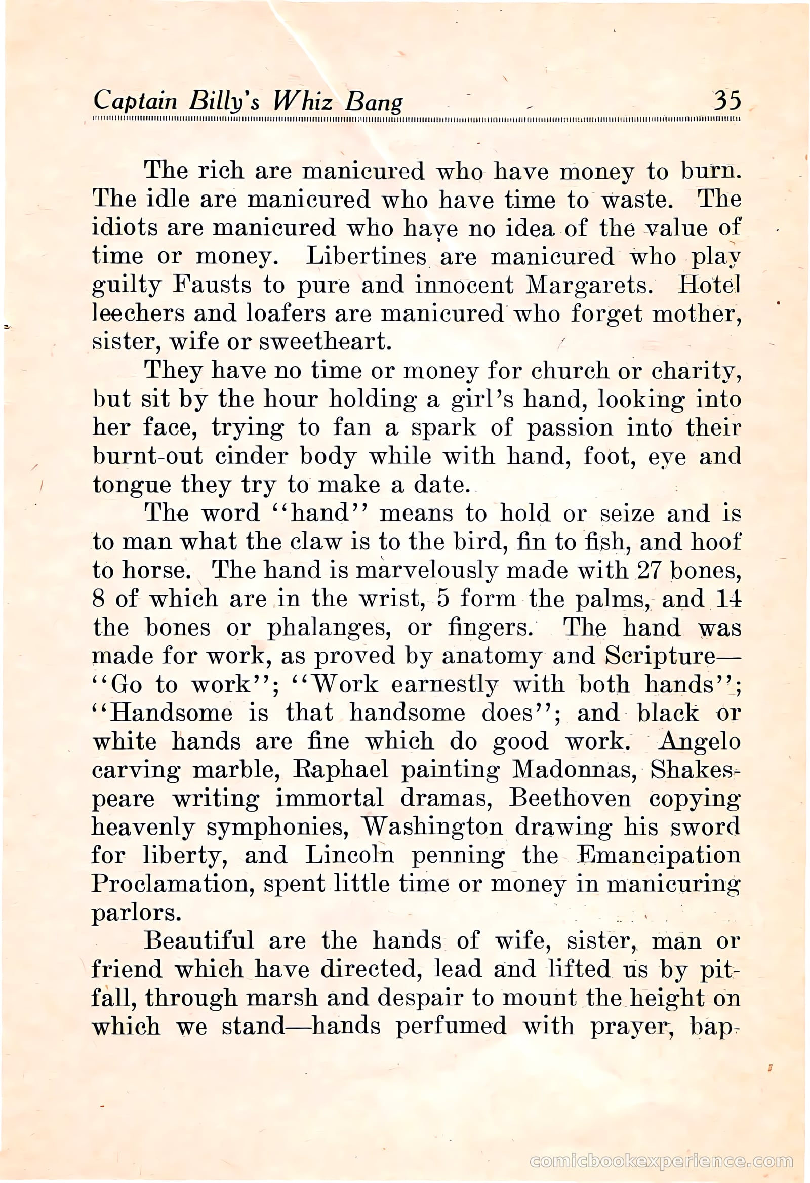 Captain Billy's Whiz Bang #16 — page 37 of 68