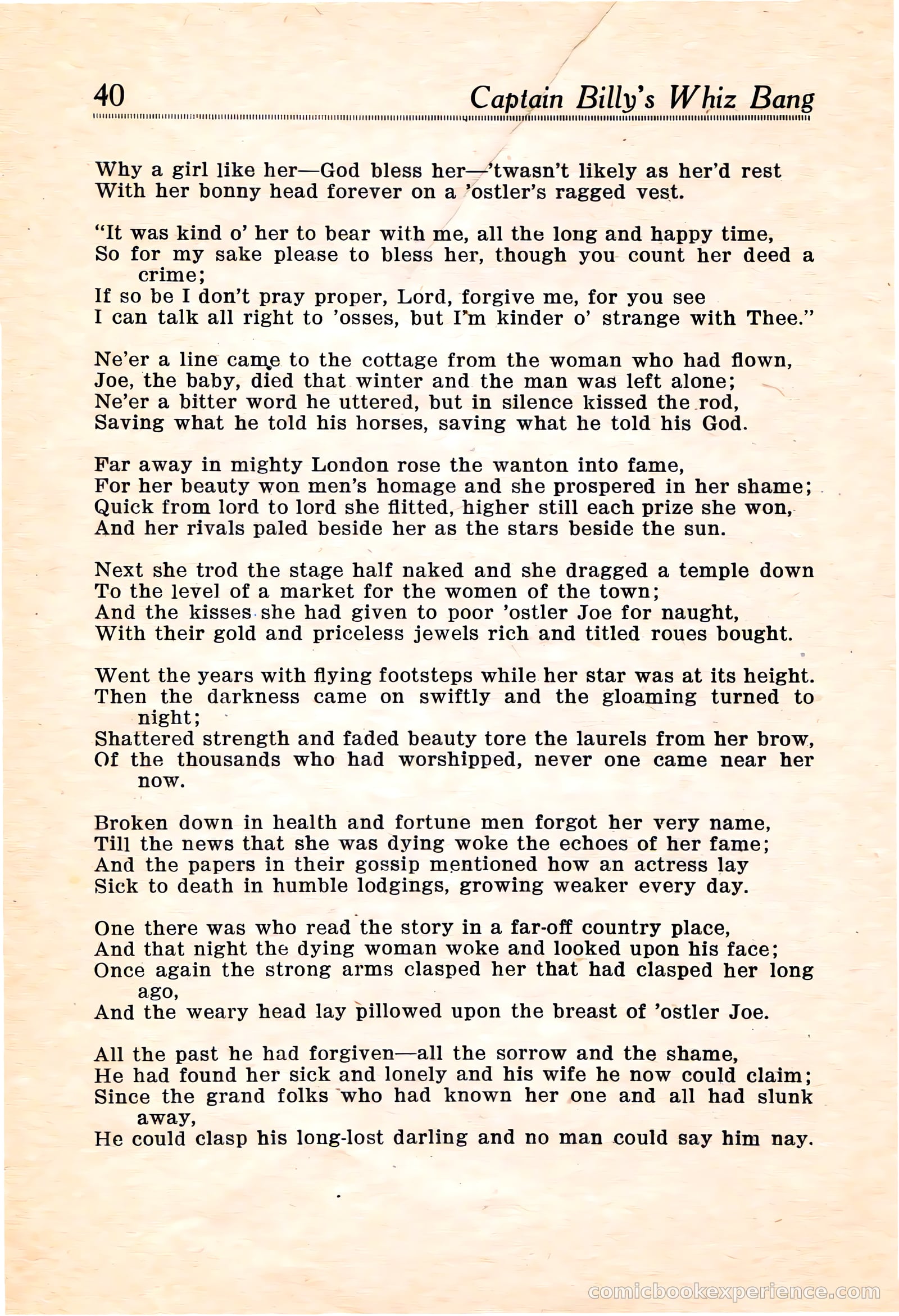 Captain Billy's Whiz Bang #16 — page 42 of 68